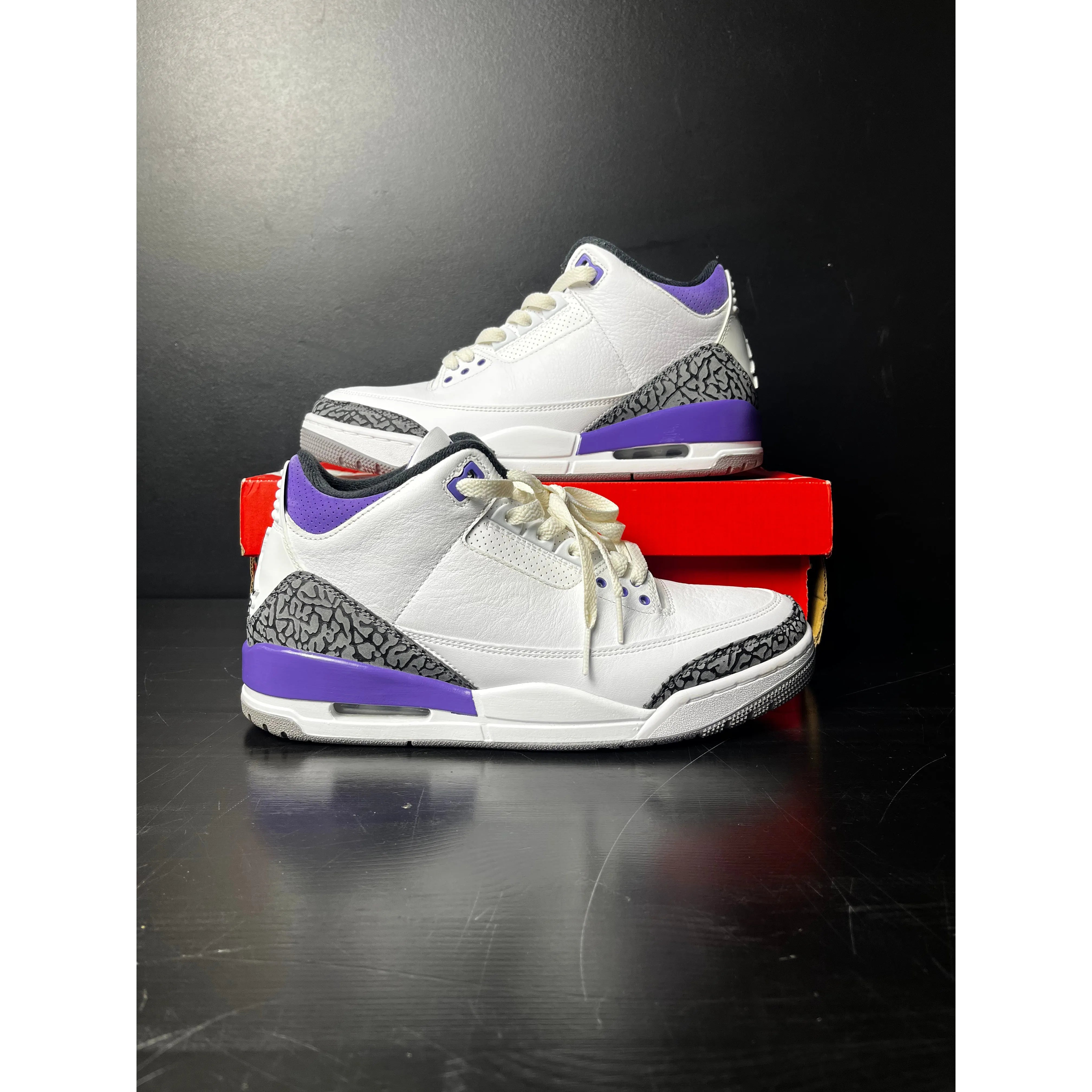 Air Jordan 3 Retro "Dark Iris" **PRE-OWNED** REP BOX