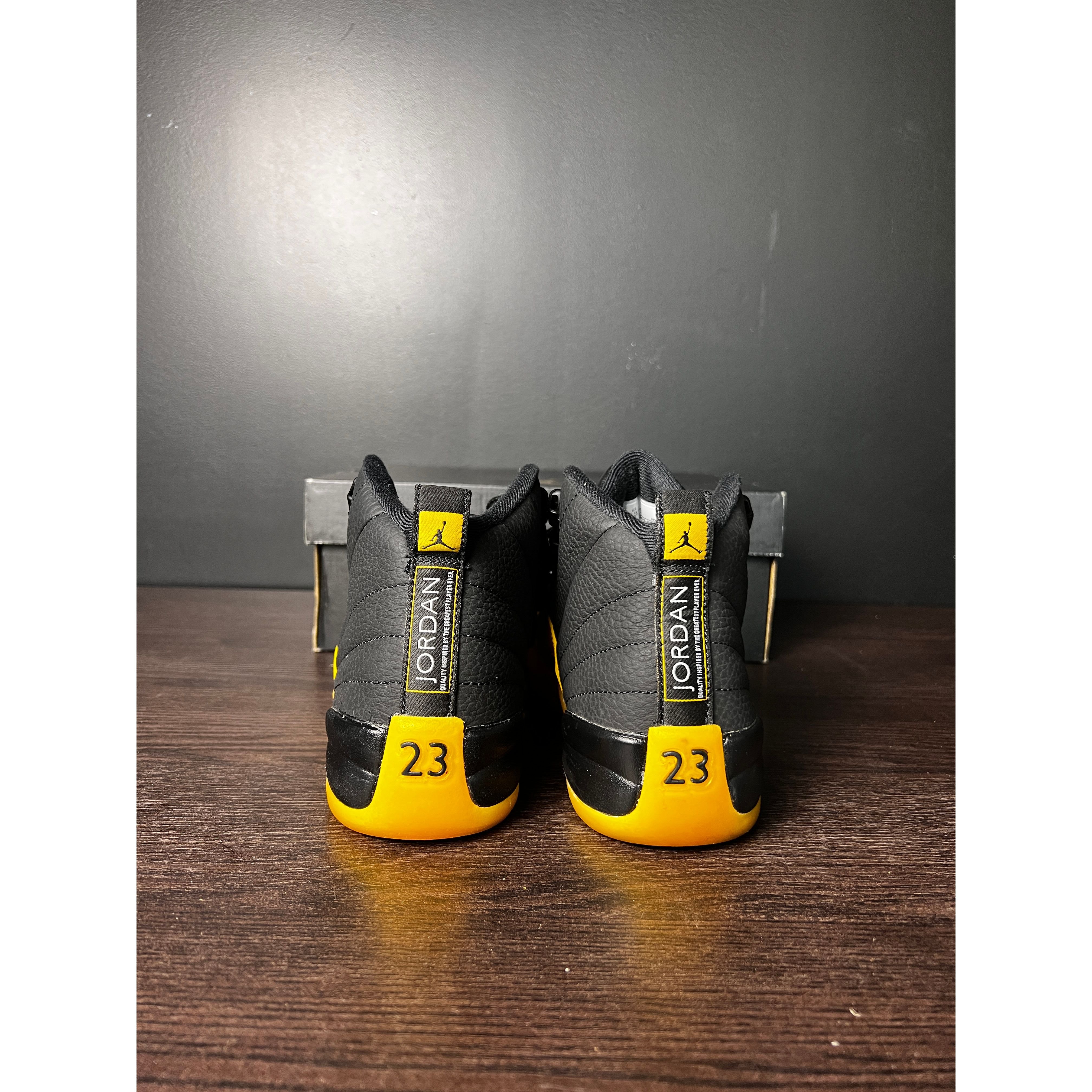 Air Jordan 12 Retro "Black University Gold" (GS) **PRE-OWNED**