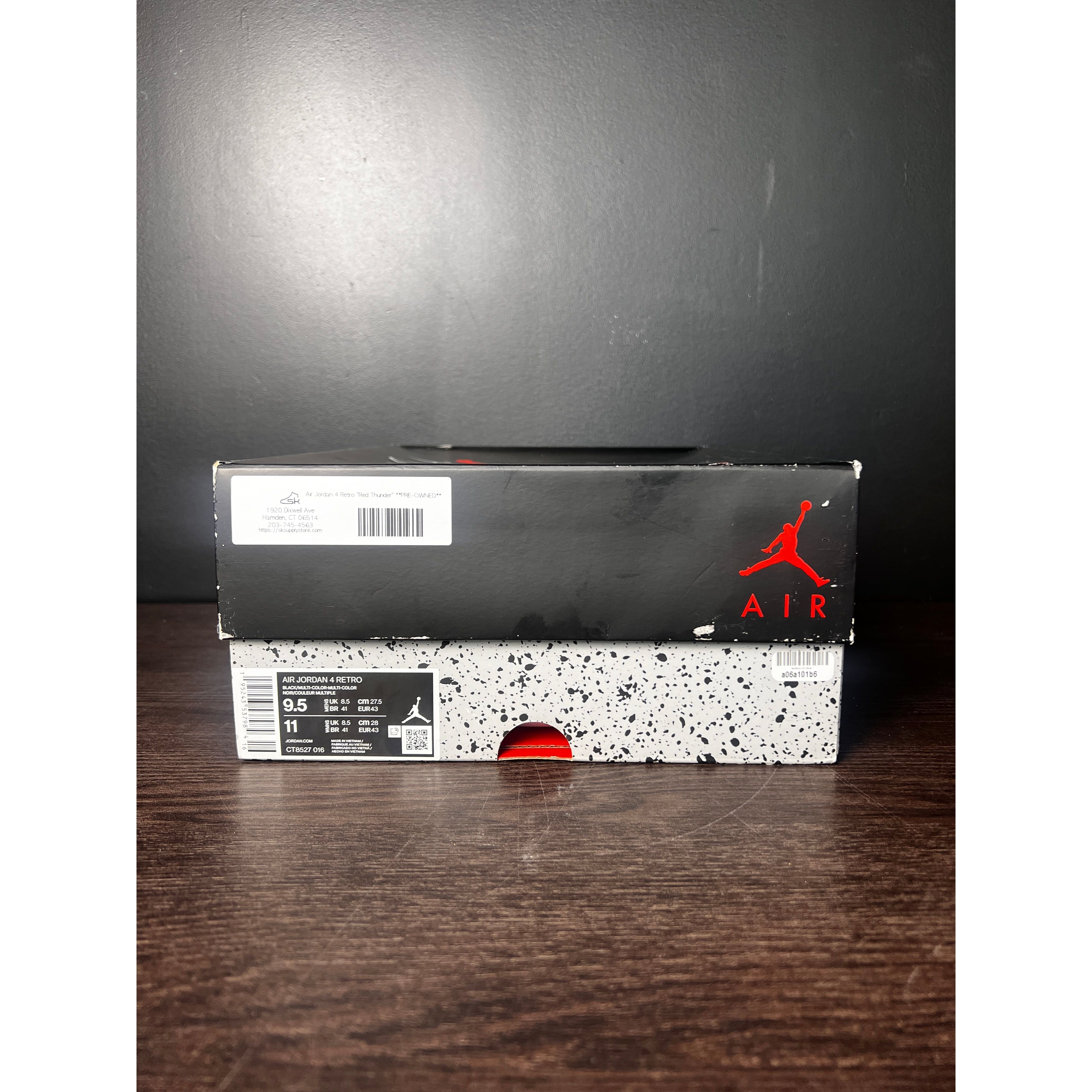 Air Jordan 4 Retro "Red Thunder" **PRE-OWNED**