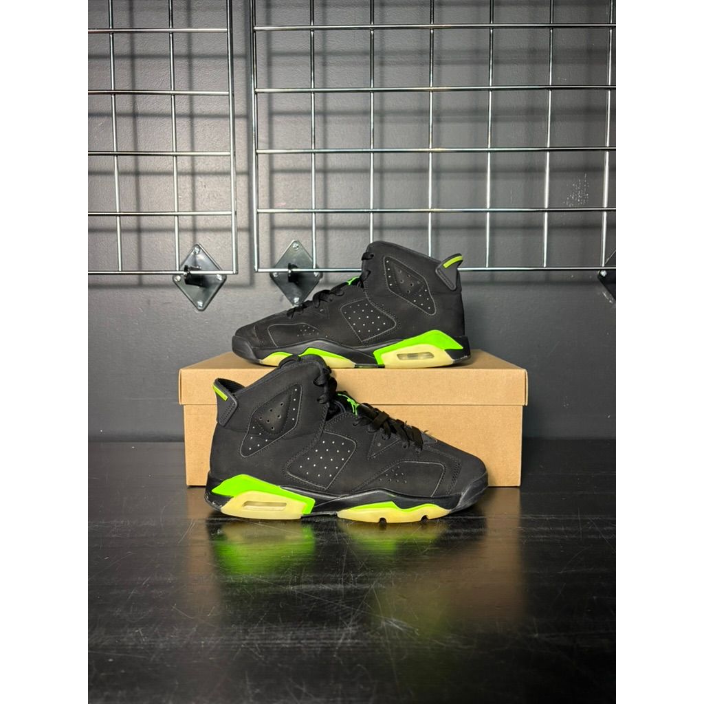 AirJordan 6 "Electric Green" (GS) **PRE OWNED** REP. BOX
