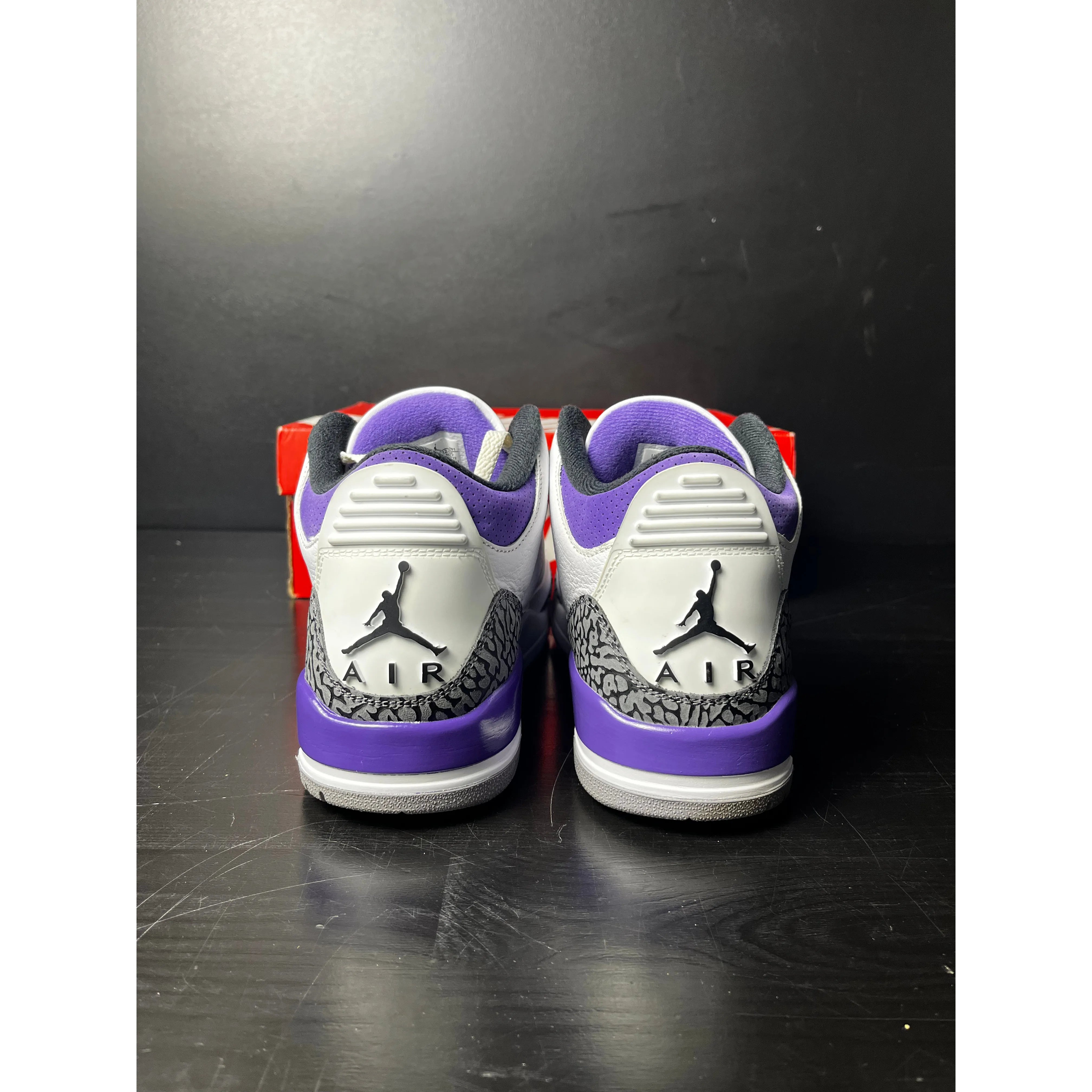 Air Jordan 3 Retro "Dark Iris" **PRE-OWNED** REP BOX