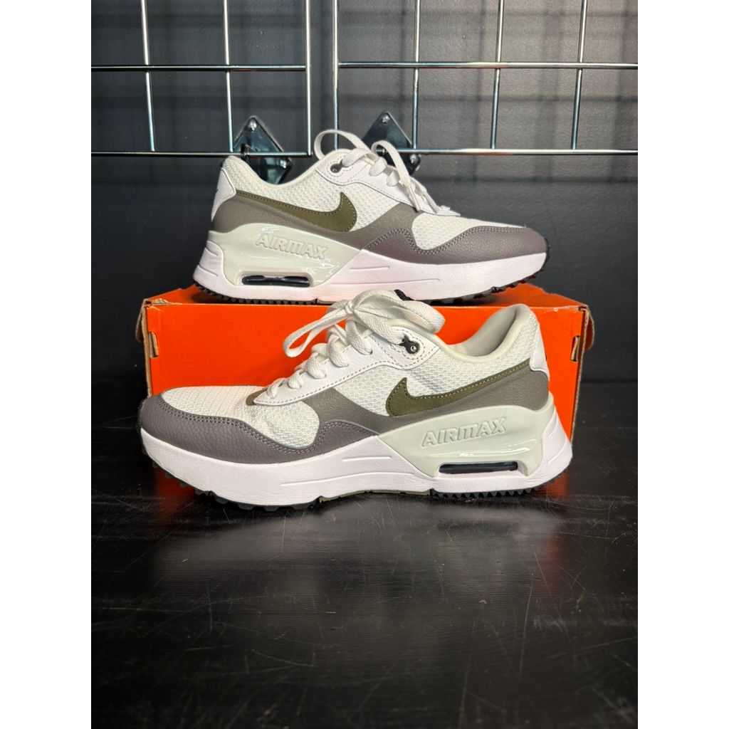 Nike Air Max "SYSTM" (White Medium Olive) **PRE-OWNED**