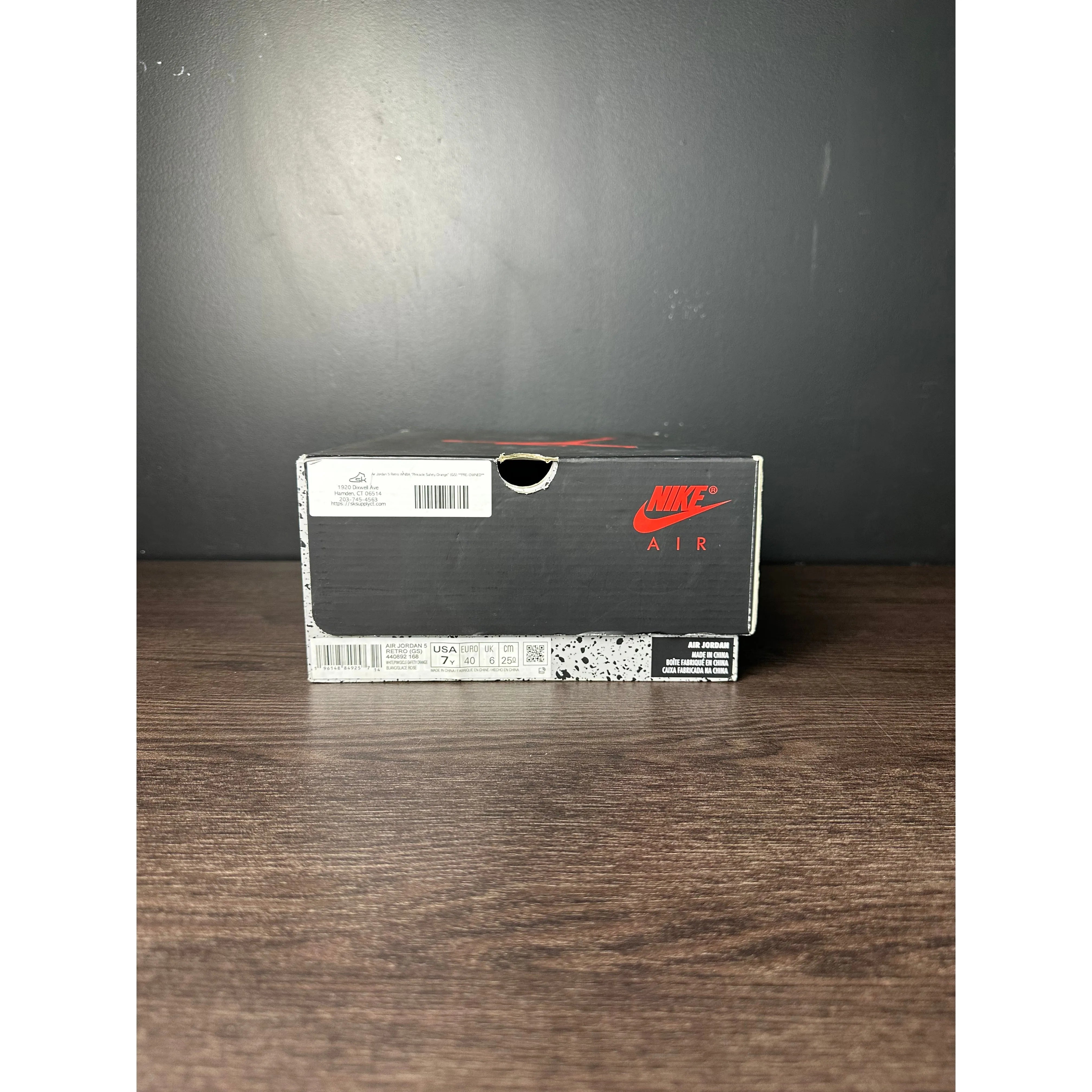 Air Jordan 5 Retro WNBA "Pinksicle Safety Orange" (GS) **PRE-OWNED**