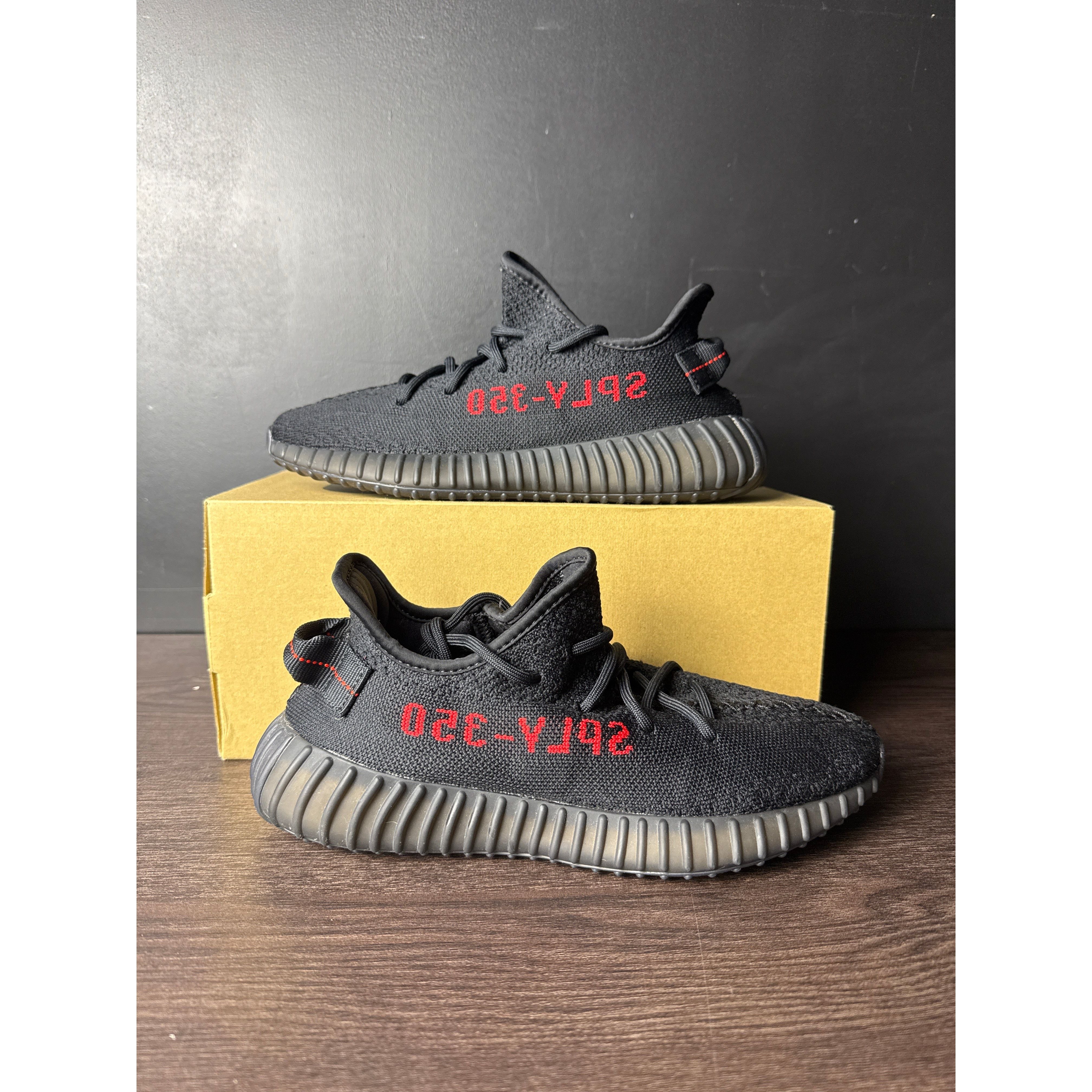 adidas Yeezy Boost 350 V2 "Bred" (Black Red) **PRE-OWNED**