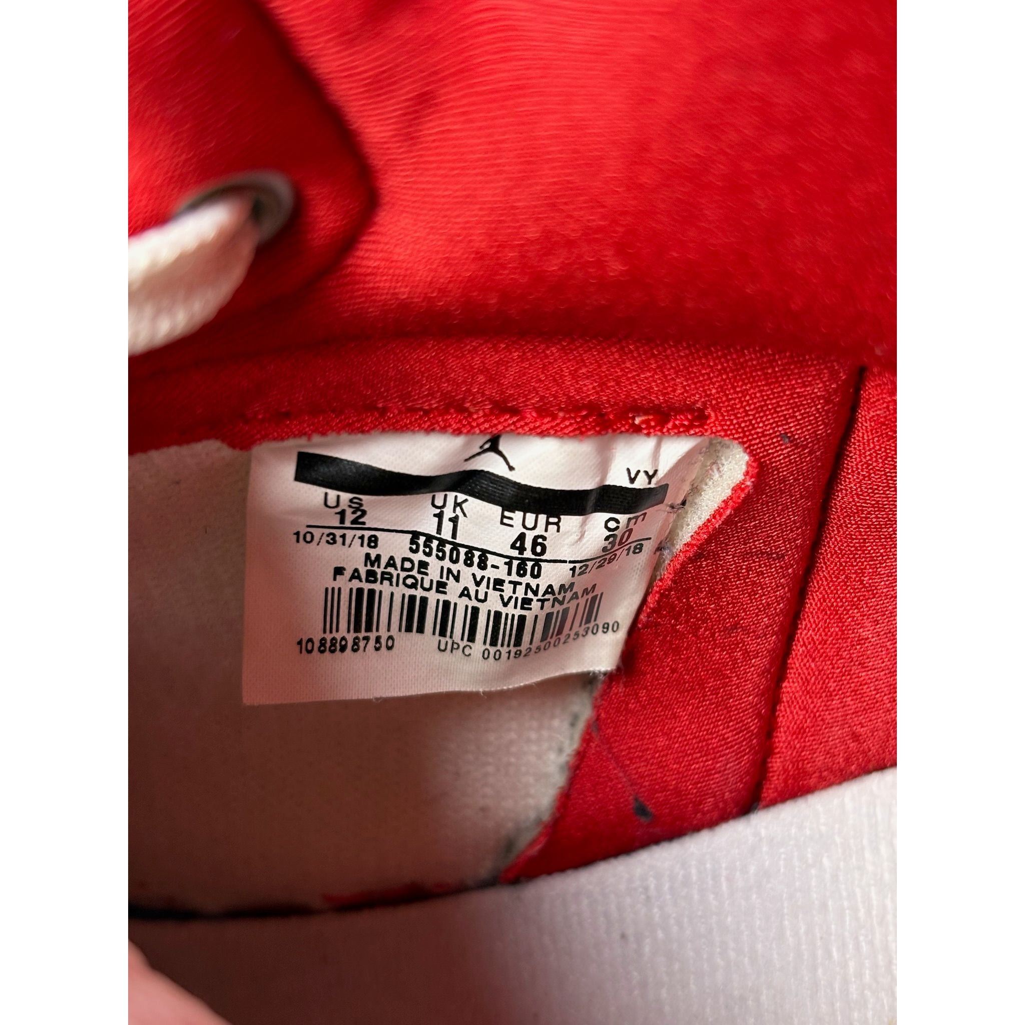 Air Jordan 1 Retro High "Phantom Gym Red" **PRE-OWNED** REP. BOX