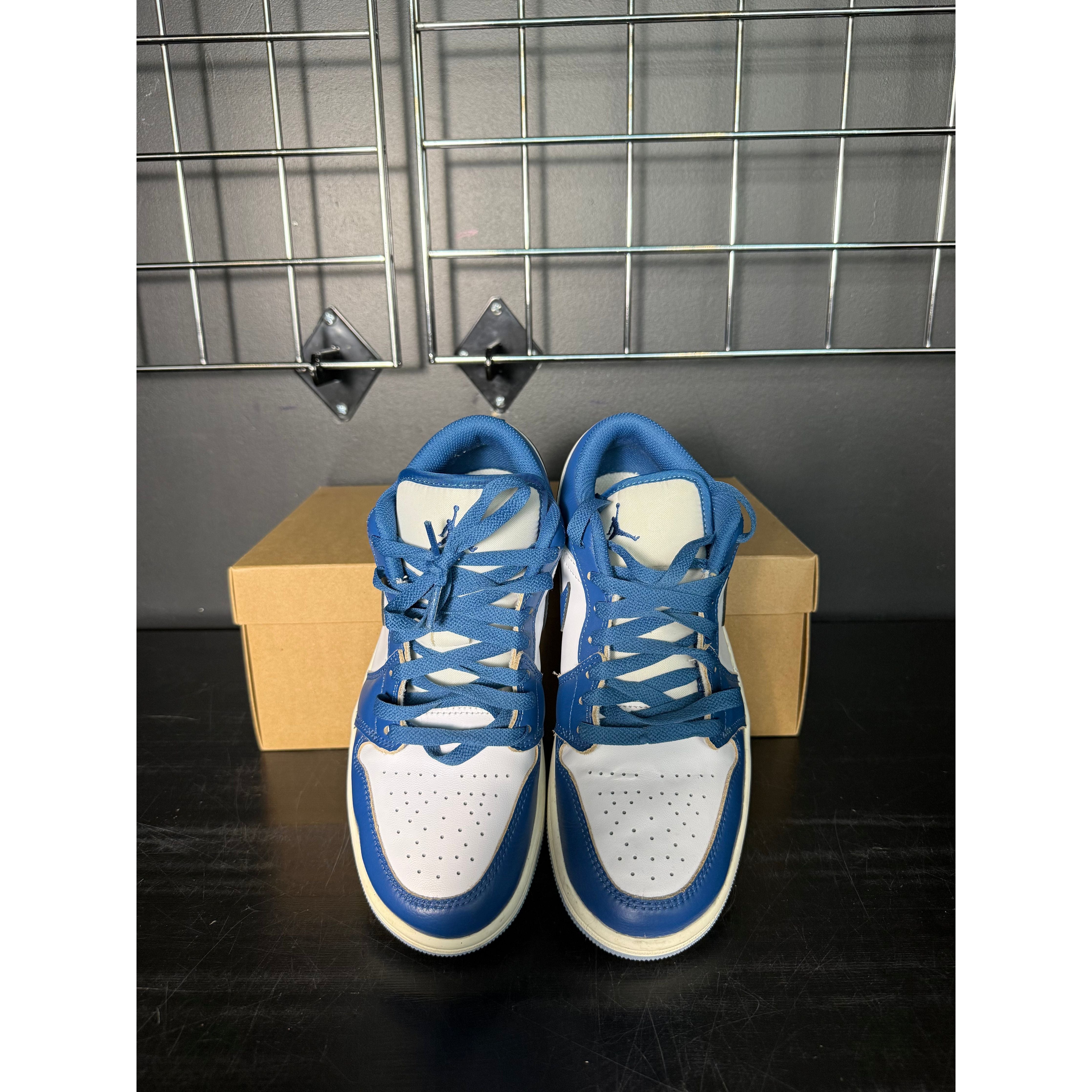 Air Jordan 1 Low "Industrial Blue" **PRE-OWNED** REP. BOX