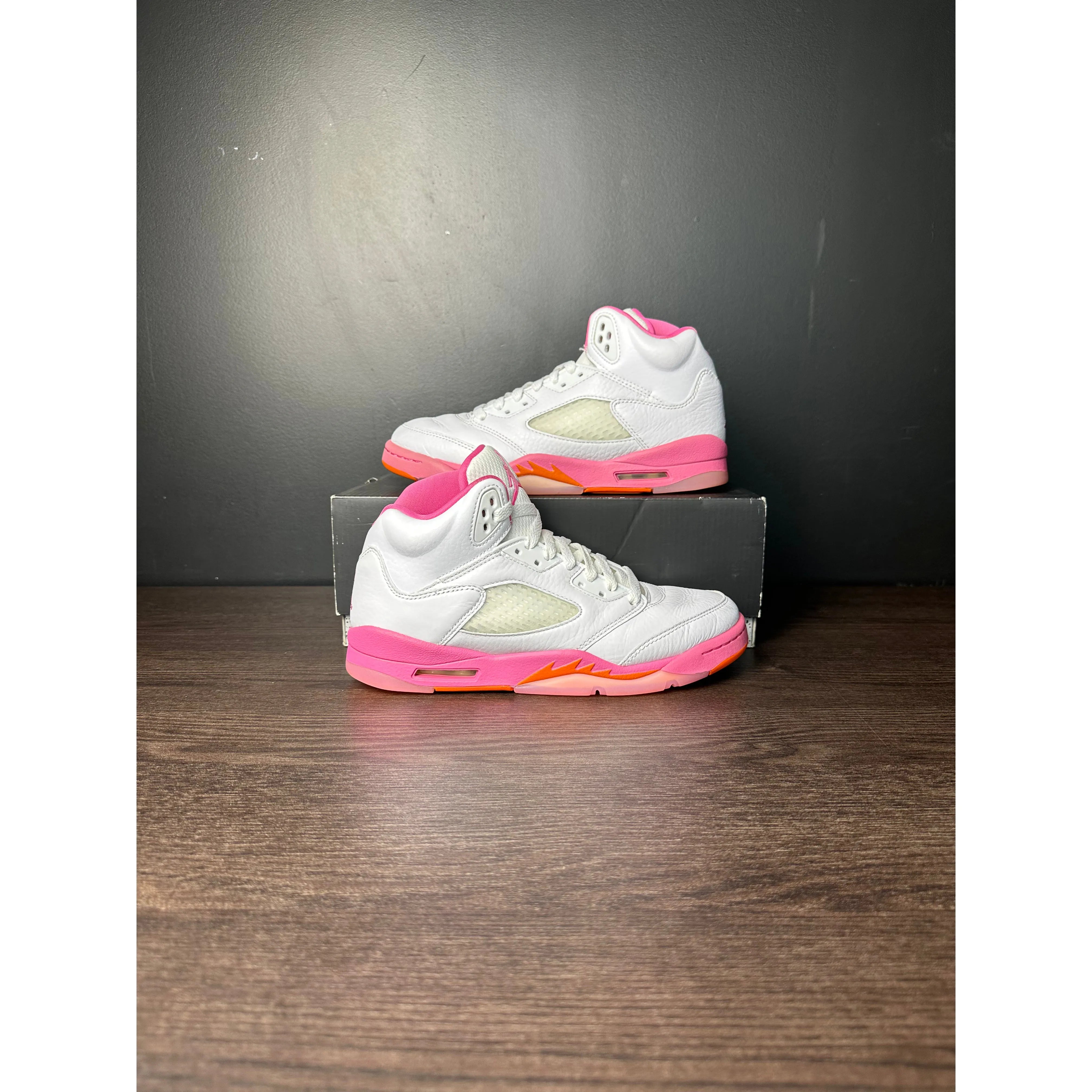 Air Jordan 5 Retro WNBA "Pinksicle Safety Orange" (GS) **PRE-OWNED**