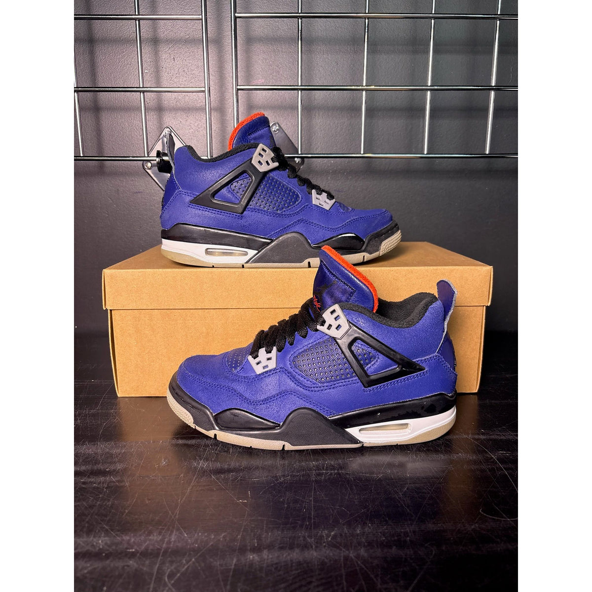 Air Jordan 4 Retro "Winterized Loyal Blue" (GS) **PRE-OWNED** REP. BOX
