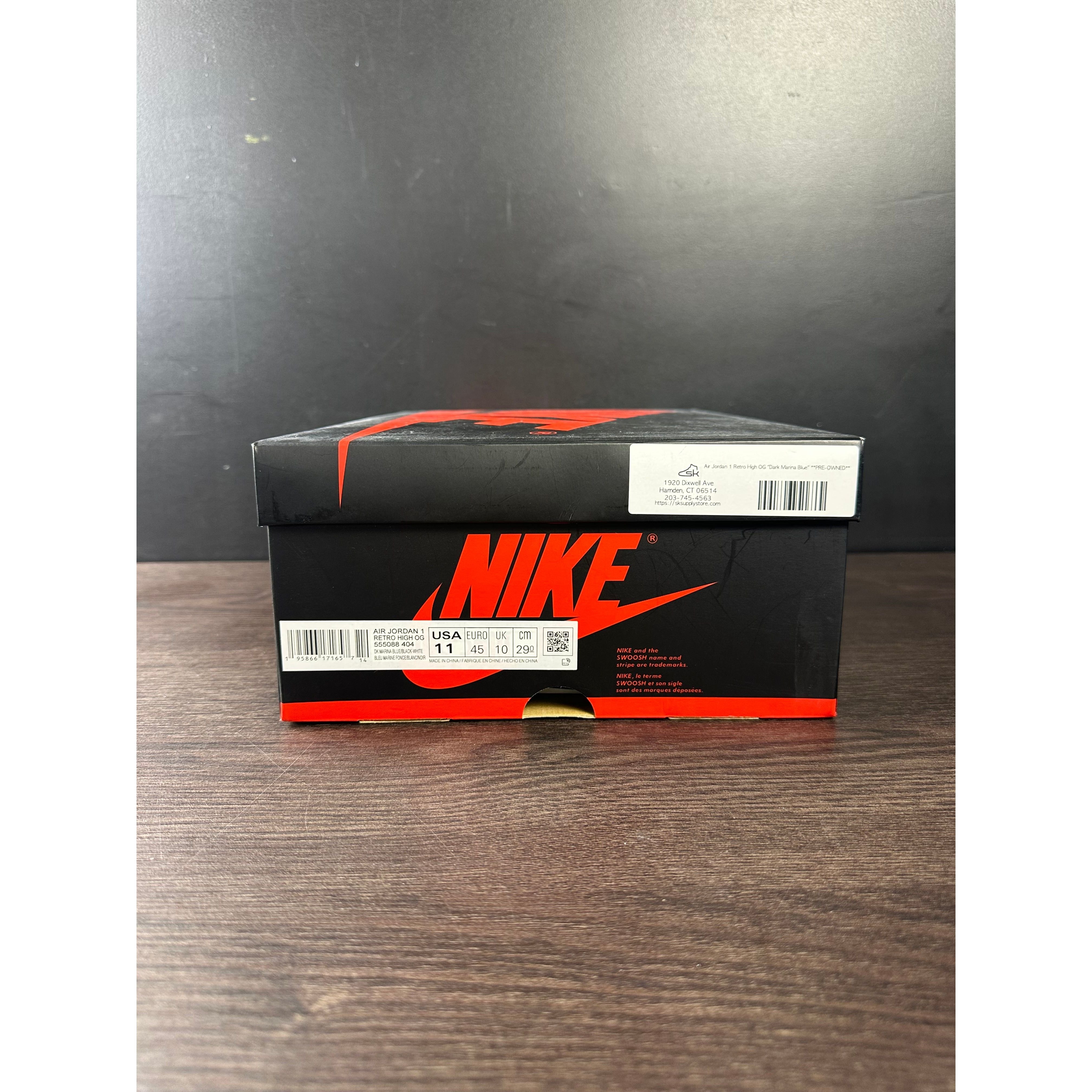 Air Jordan 1 Retro High OG "Dark Marina Blue" **PRE-OWNED**