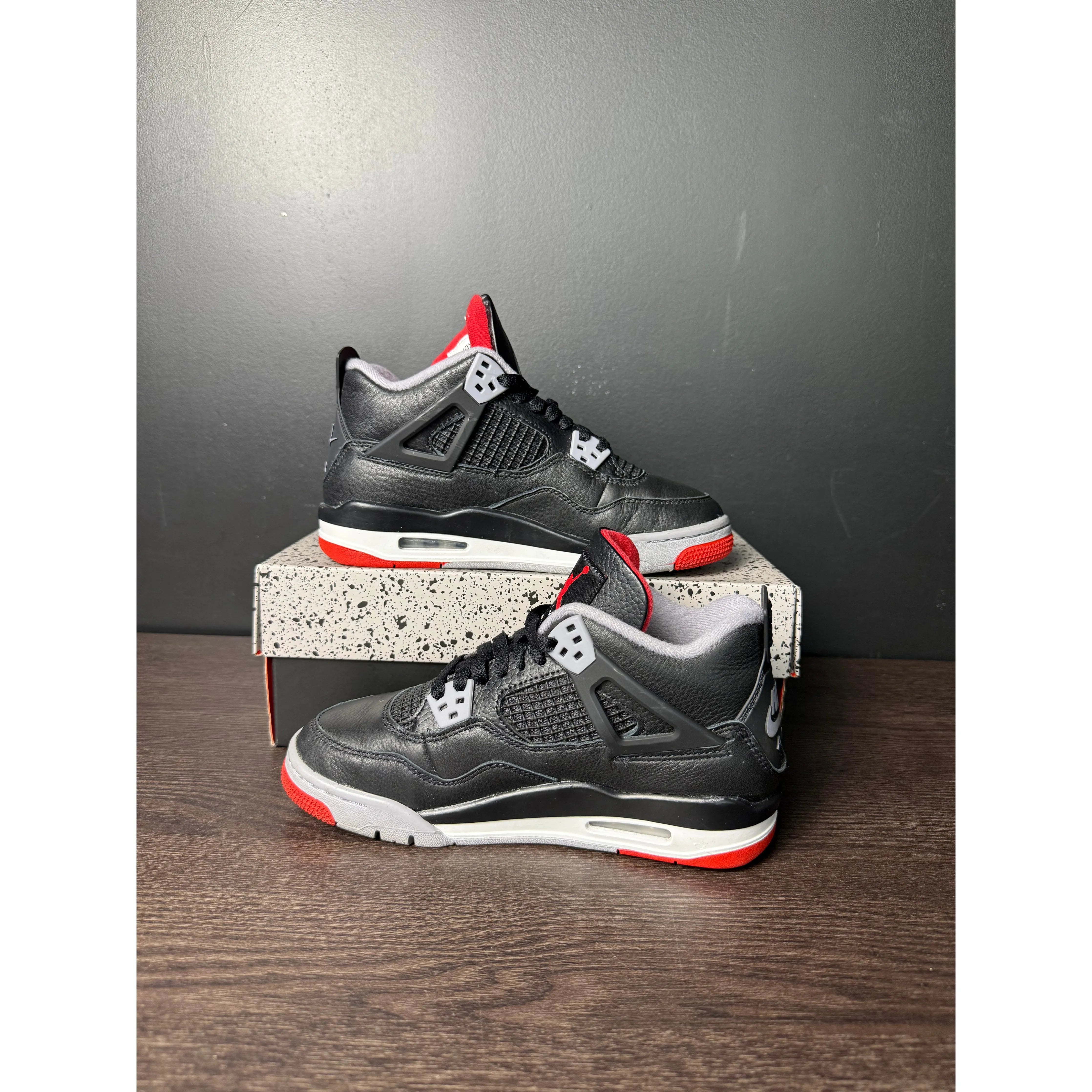 Air Jordan 4 Retro "Bred Reimagined" (GS) **PRE-OWNED**