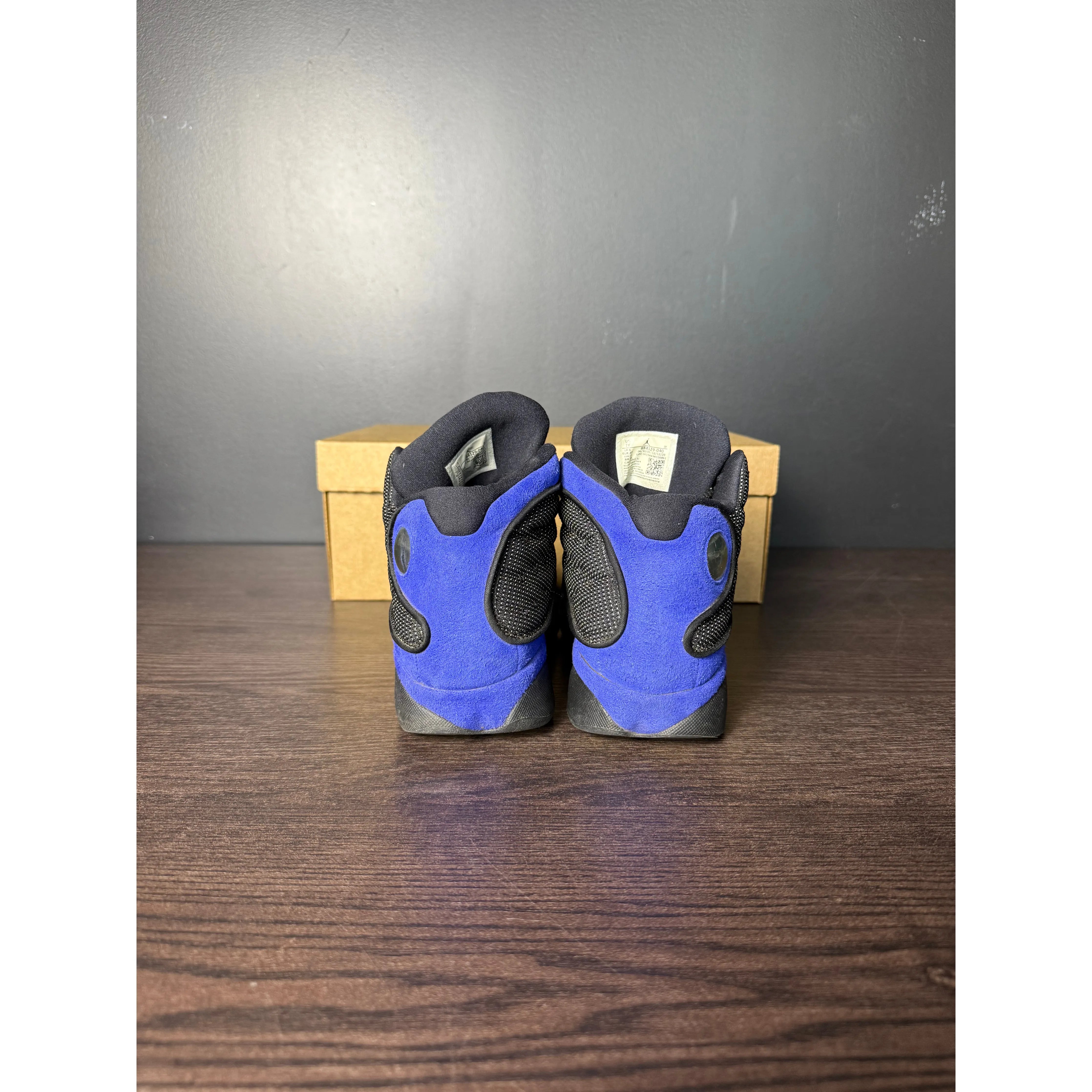 Air Jordan 13 Retro "Black Hyper Royal" (GS) **PRE-OWNED** REP. BOX