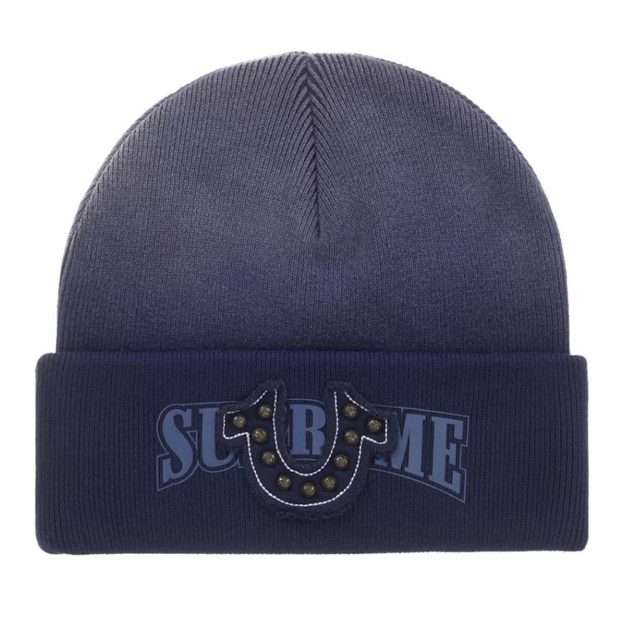 Supreme x True Religion Beanie (FW25) (Navy)