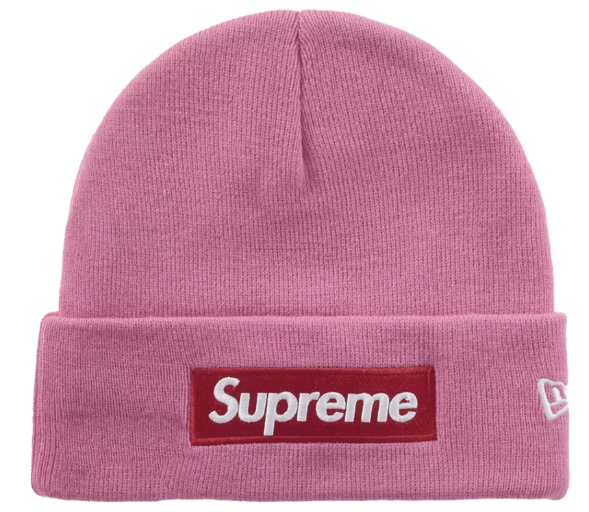 Supreme x New Era "Box Logo" Beanie (FW25) (Magenta)