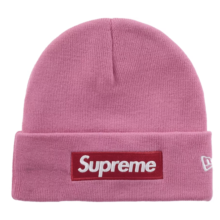 Supreme x New Era "Box Logo" Beanie (FW25) (Magenta)