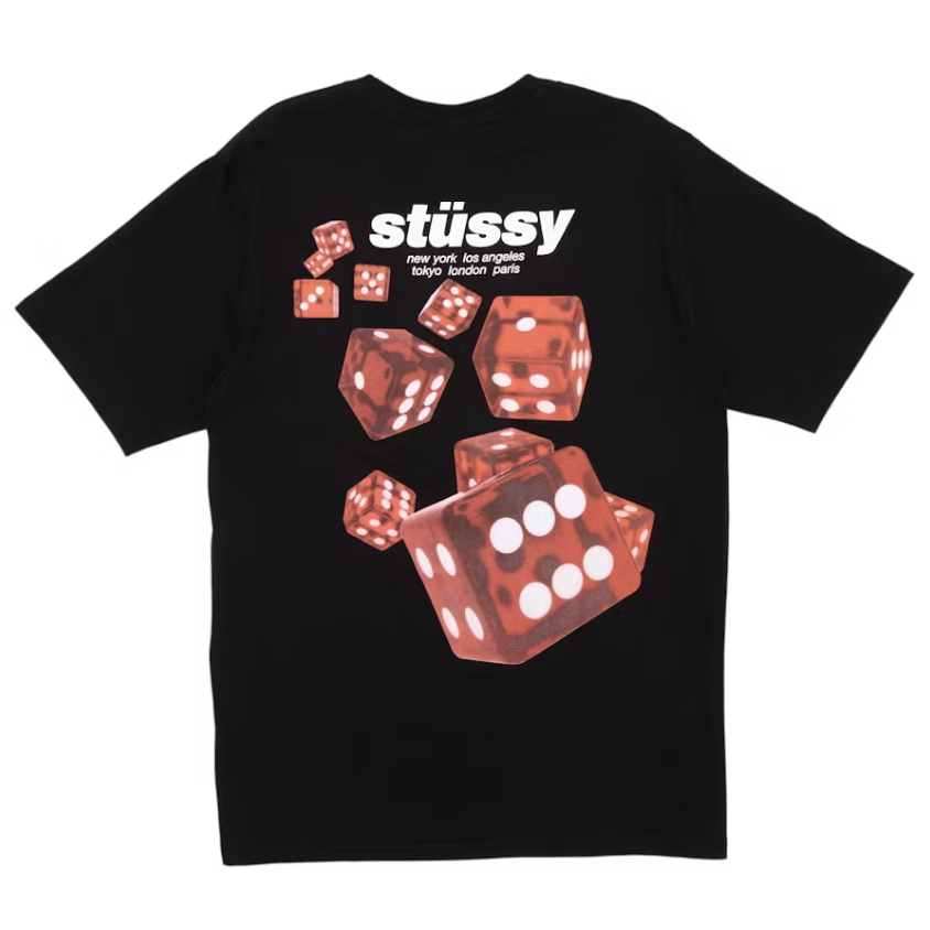 Stussy "Rollers" Tee (Black)