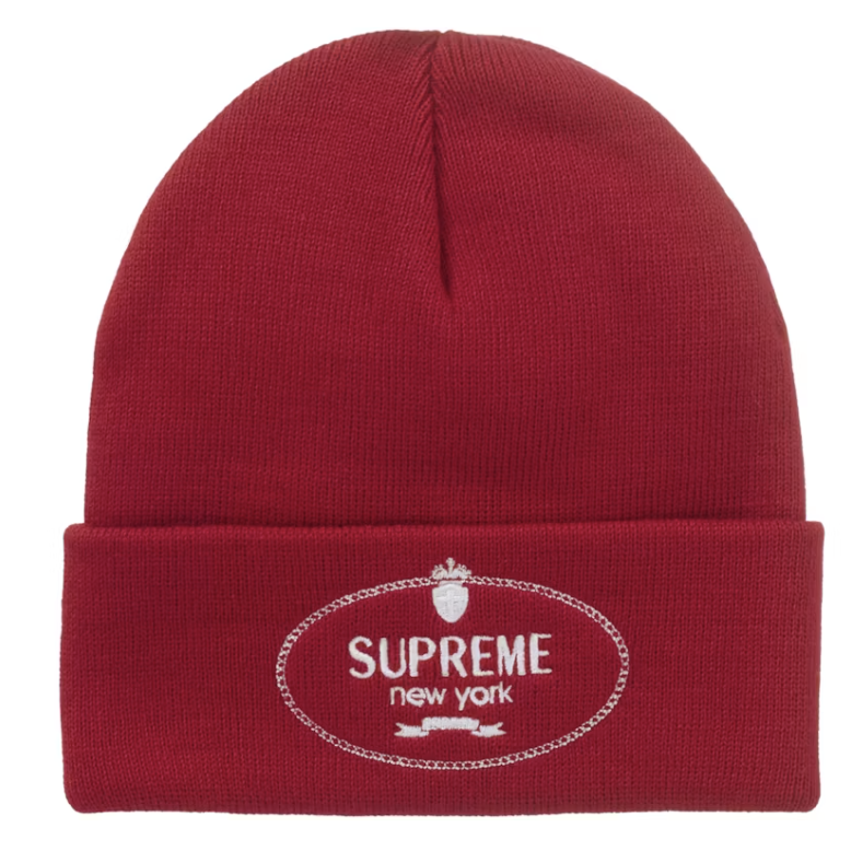 Supreme "Crest" Beanie (Red)