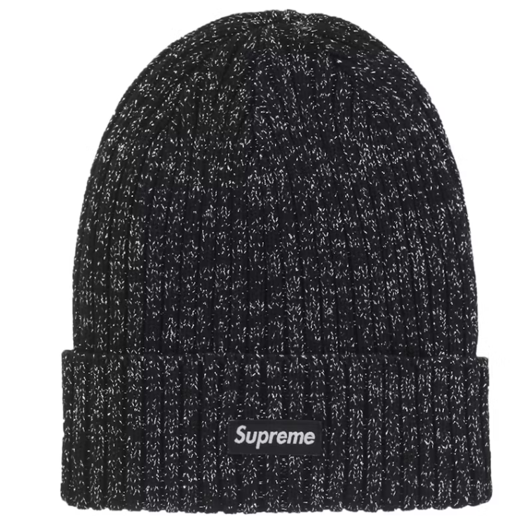 Supreme "Overdyed" Beanie (SS25) (Metallic Black)