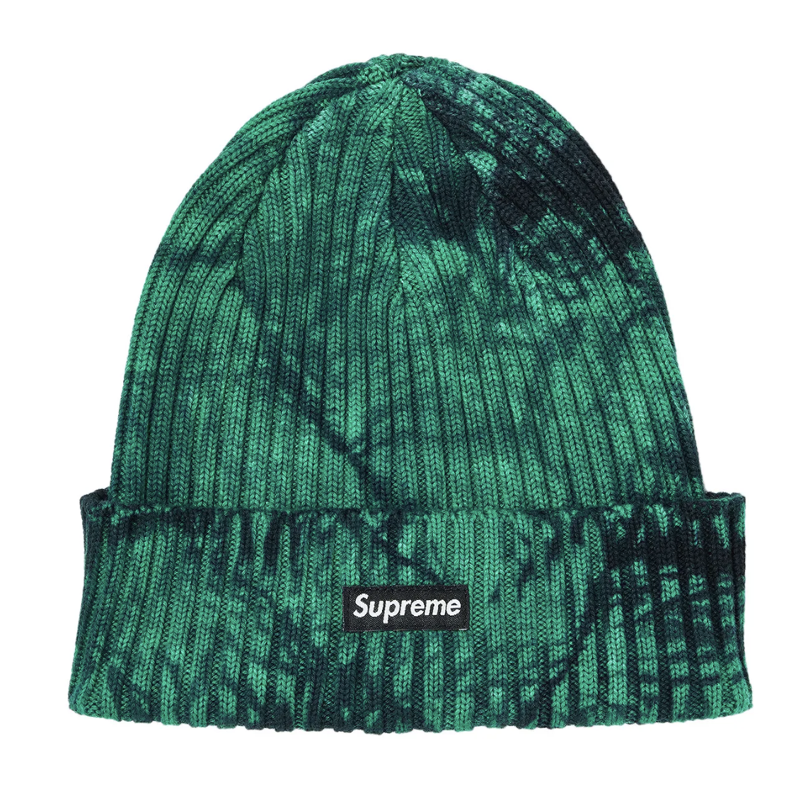 Supreme Overdyed Beanie "Splatter Green"