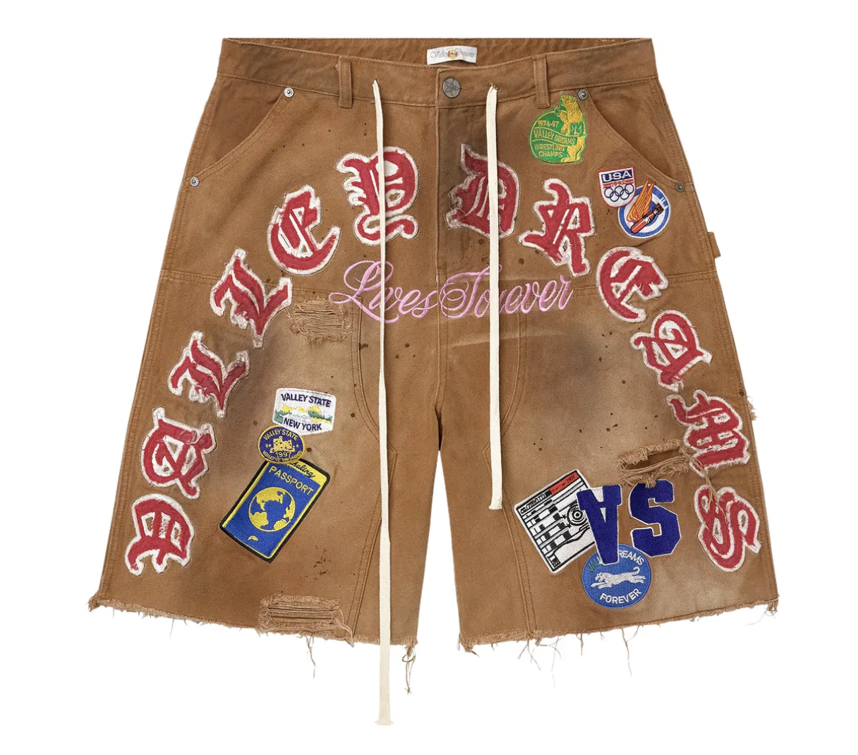 Vale Forever "Workshop" Jorts (Brown)