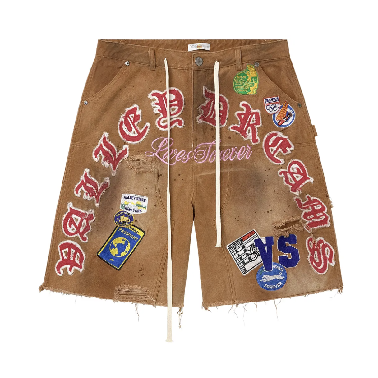 Vale Forever "Workshop" Jorts (Brown)