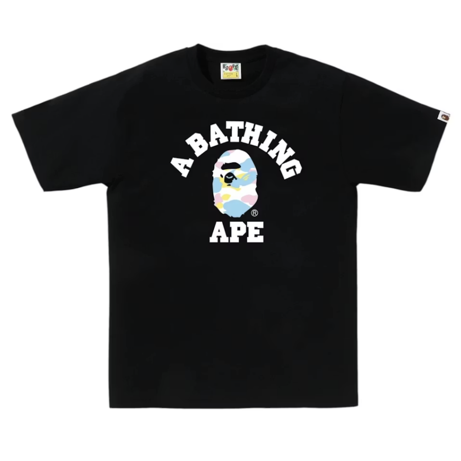 BAPE "New Multi Camo" College Tee (SS26) (Black)