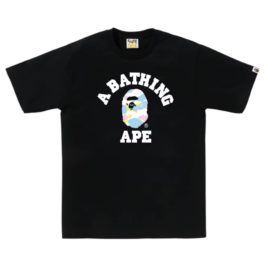 BAPE New Multi Camo"College" Tee (Black)
