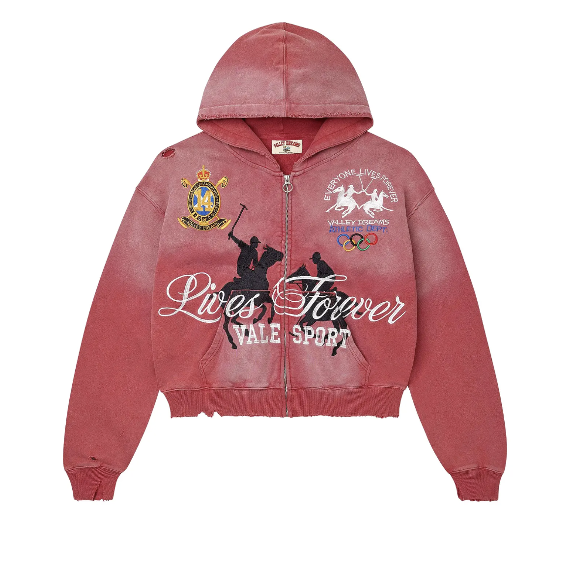 Vale Forever "Rockefeller" Zip Up (Red)