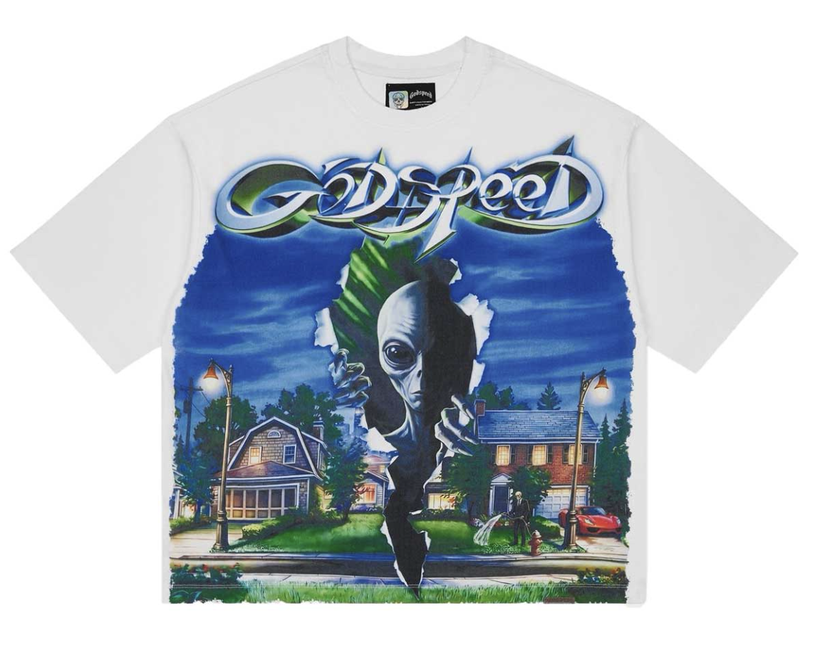 Godspeed "Neighborhood Watch" Tee (White)