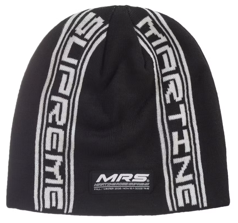 Supreme x Martine Rose "Jacquard" Beanie (Black)