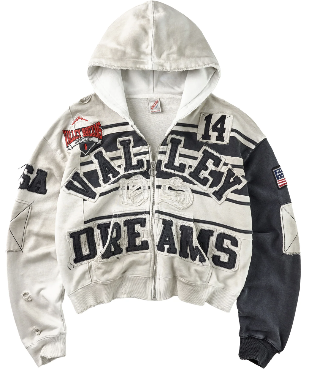 Vale Forever "Collage" Zip Up (Oreo)