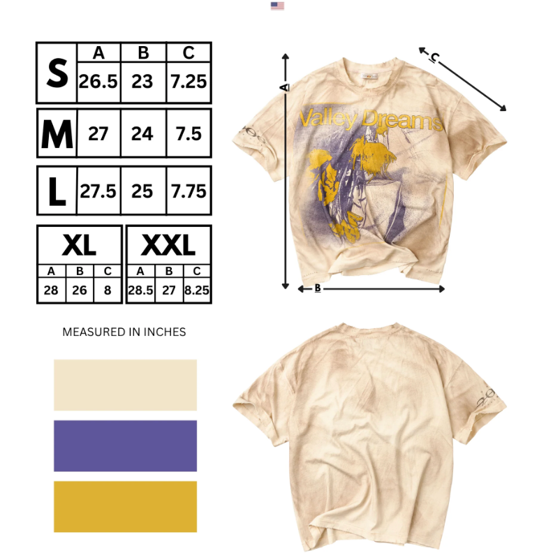 Vale Forever "Sunrise" tee (Cream)