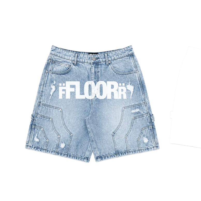 Floor914 "Uniform" Jorts (Blue Wash)