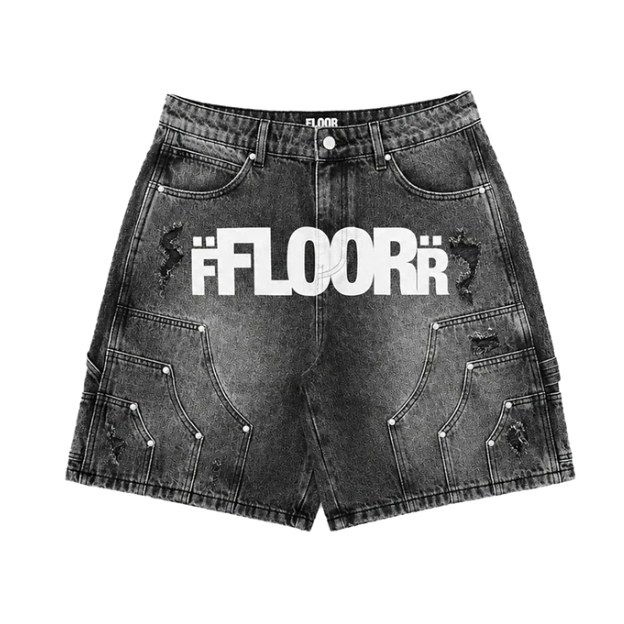 Floor914 "Workman" Jorts (Black Wash)