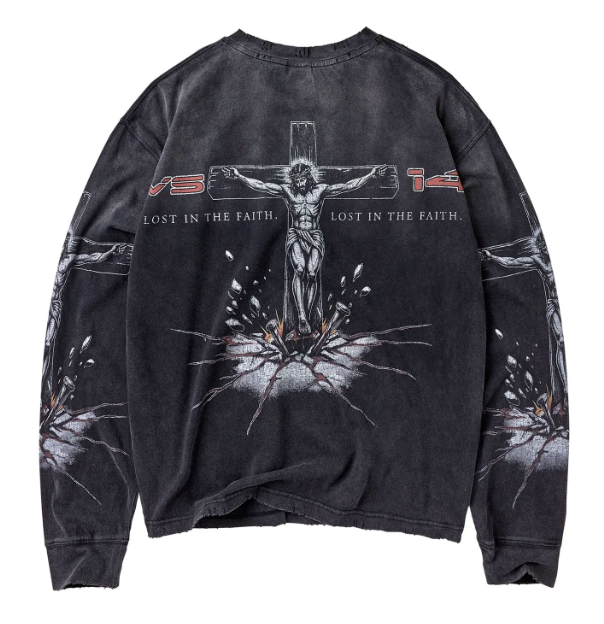 Vale Forever "Concrete Cross L/S (Black)