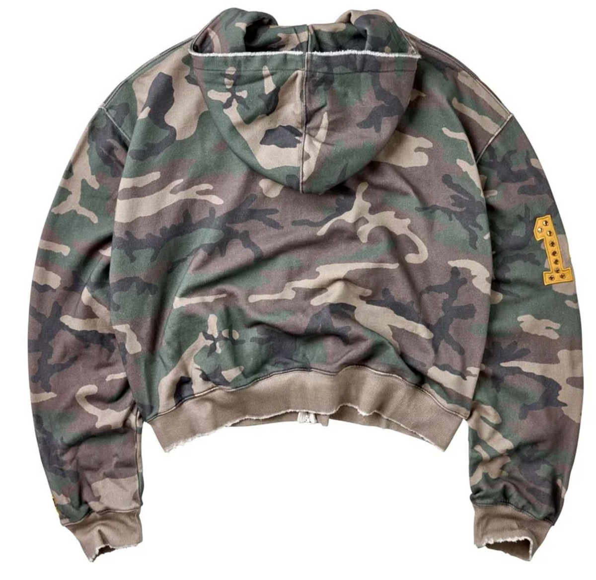 Vale Forever "Camo" Zip Up Hoodie (Green/Yellow)