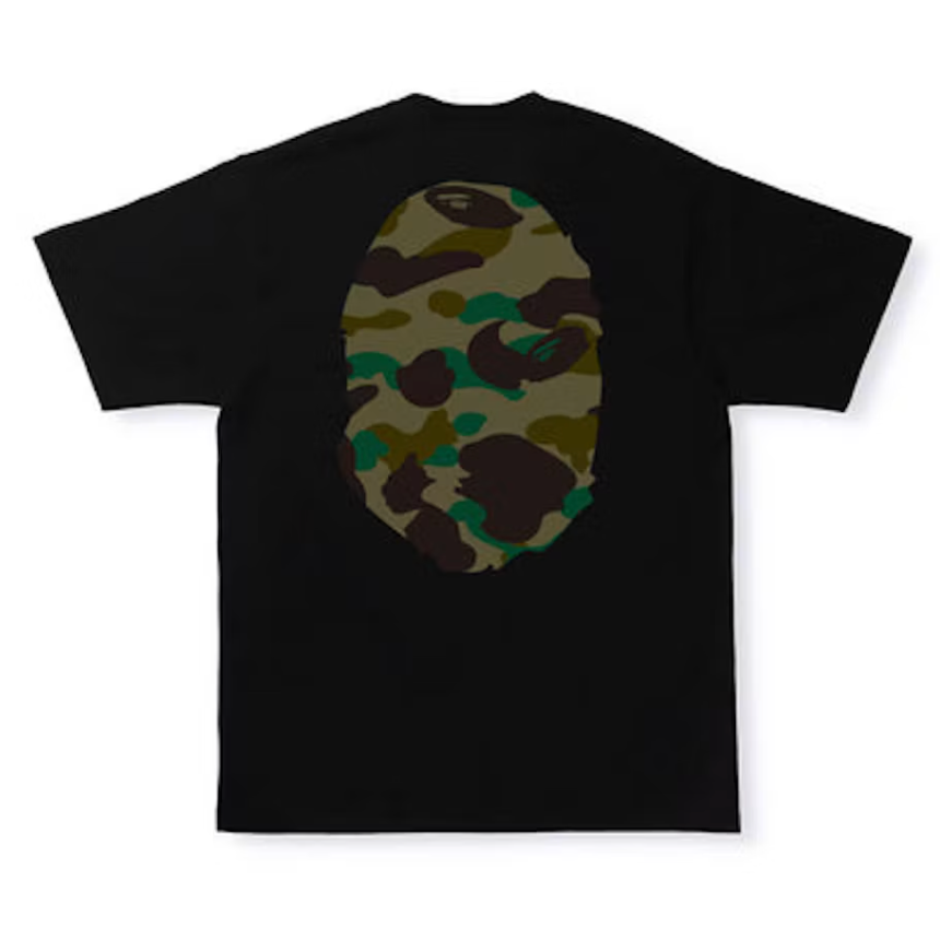 Bape 1ST Camo "Big Ape Head" Tee (Black/Green)