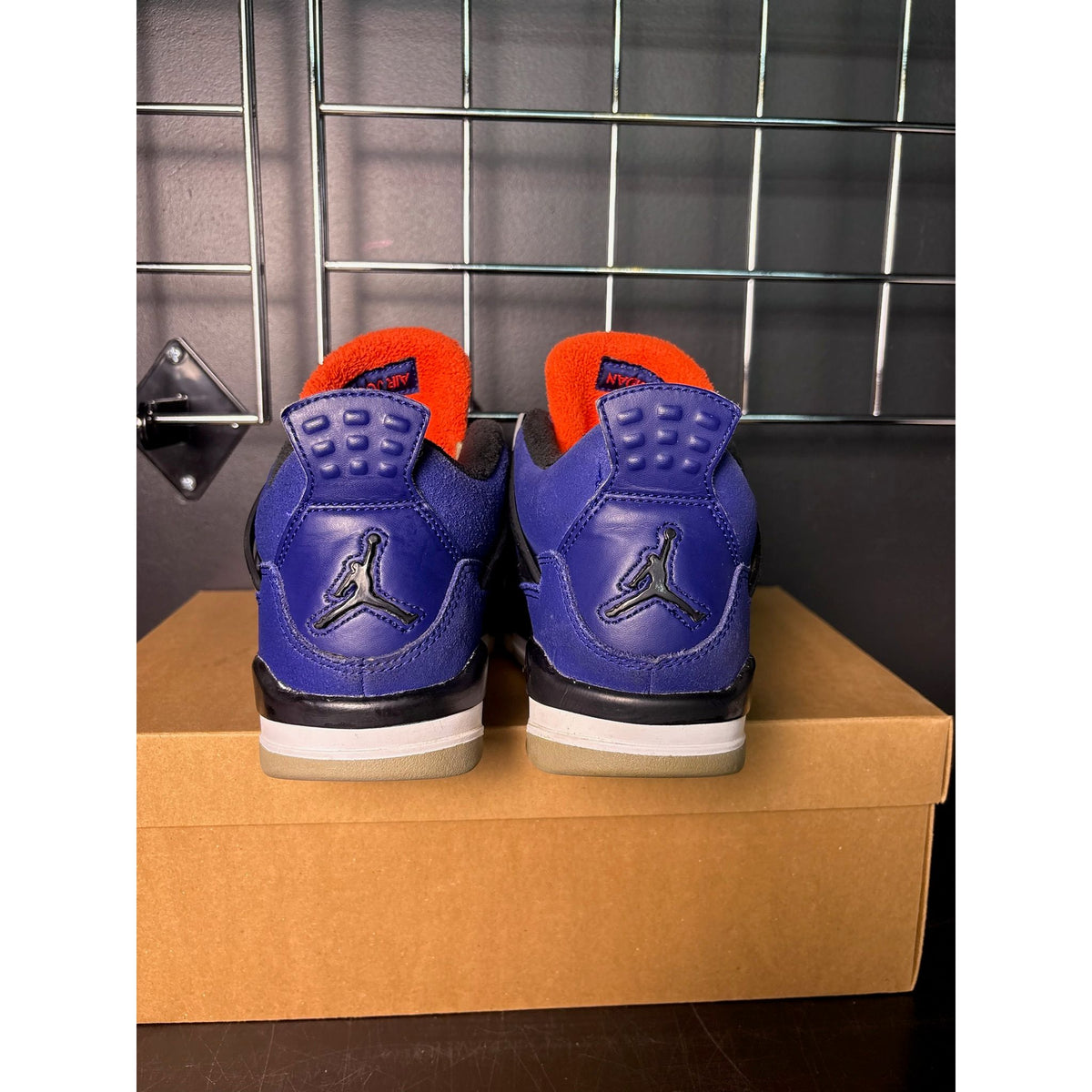 Air Jordan 4 Retro "Winterized Loyal Blue" (GS) **PRE-OWNED** REP. BOX