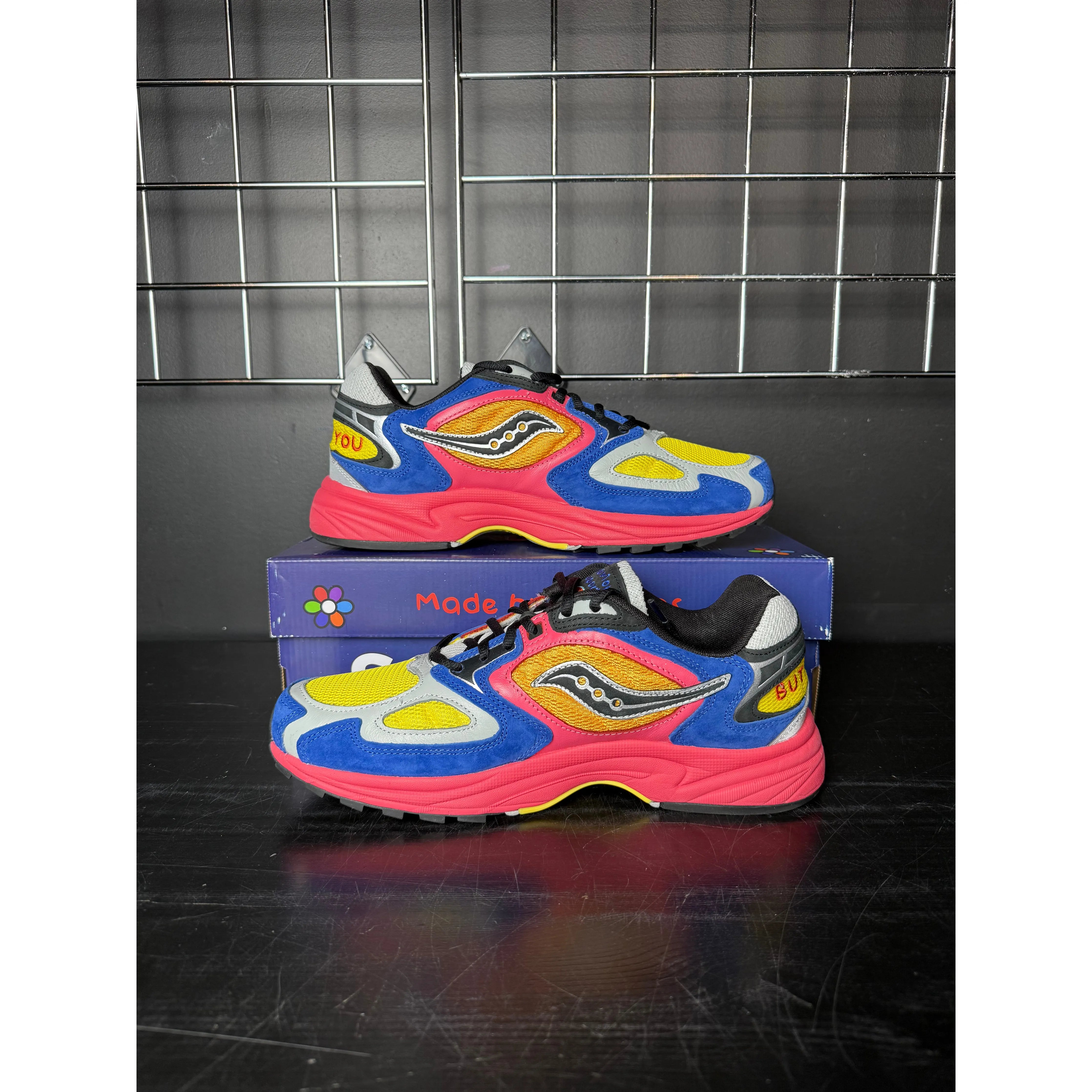 Saucony Grid Jazz 9 x Jae Tips "I Love You But I’m Busy" **PRE-OWNED**