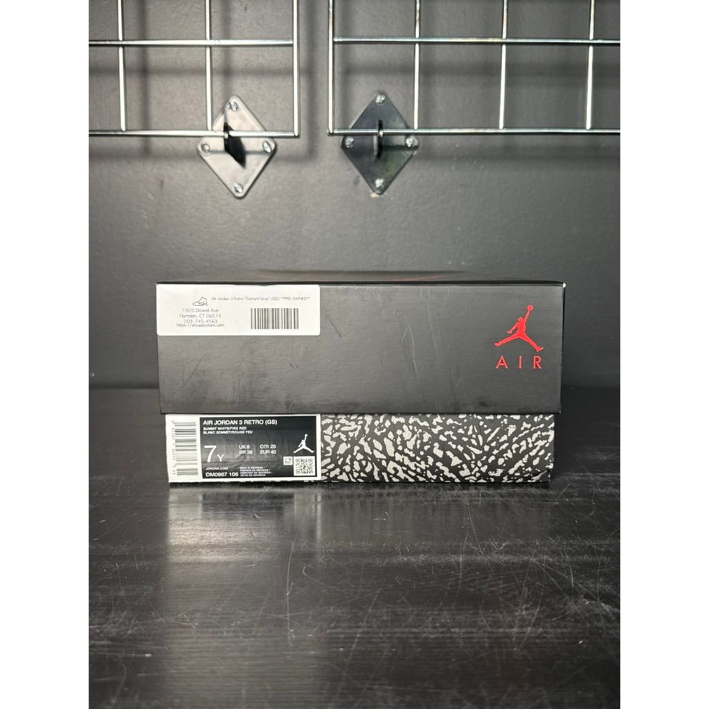 Air Jordan 3 Retro "Cement Grey" (GS) **PRE-OWNED**
