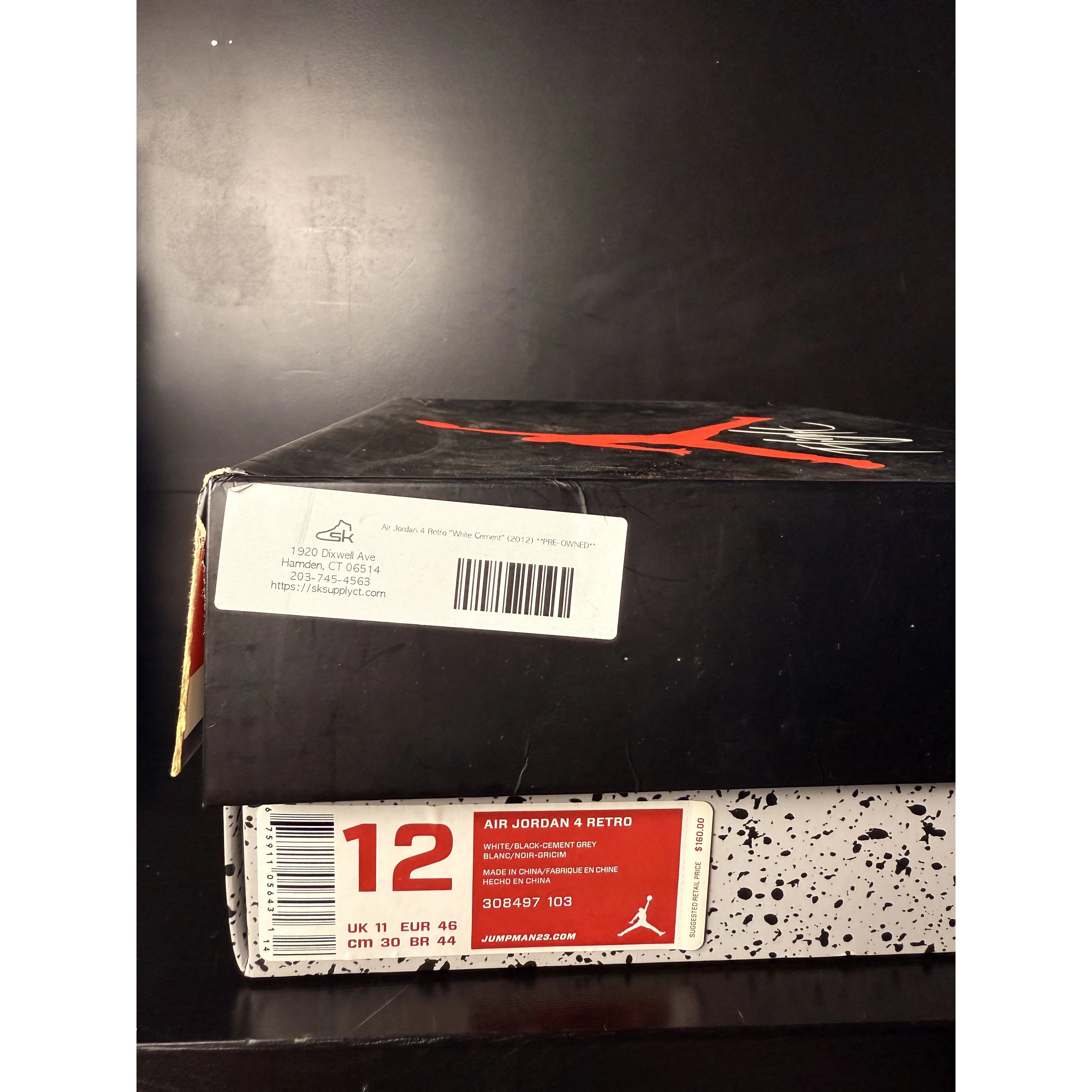 Air Jordan 4 Retro "White Cement" (2012) **PRE-OWNED**