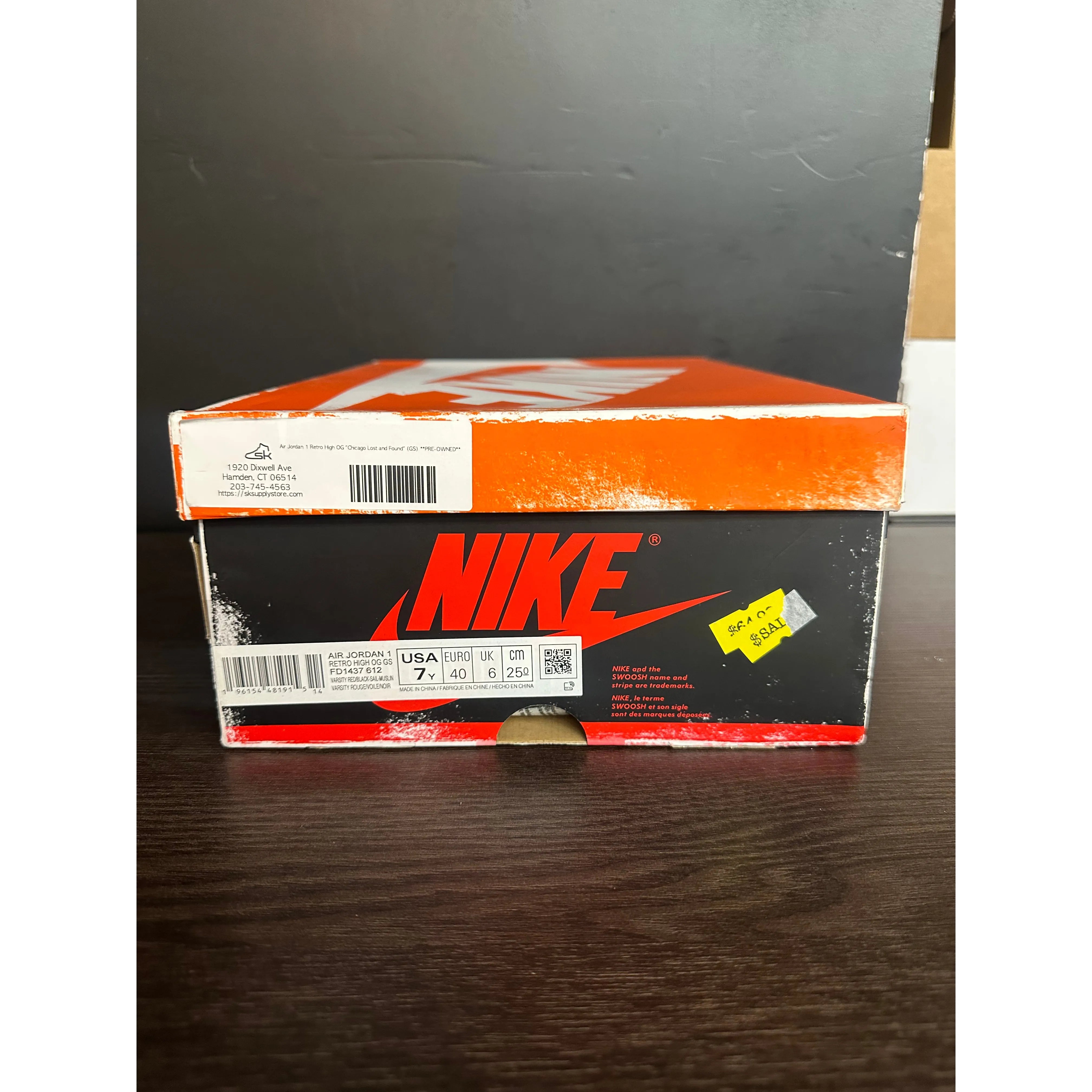 Air Jordan 1 Retro High OG "Chicago Lost and Found" (GS) **PRE-OWNED**