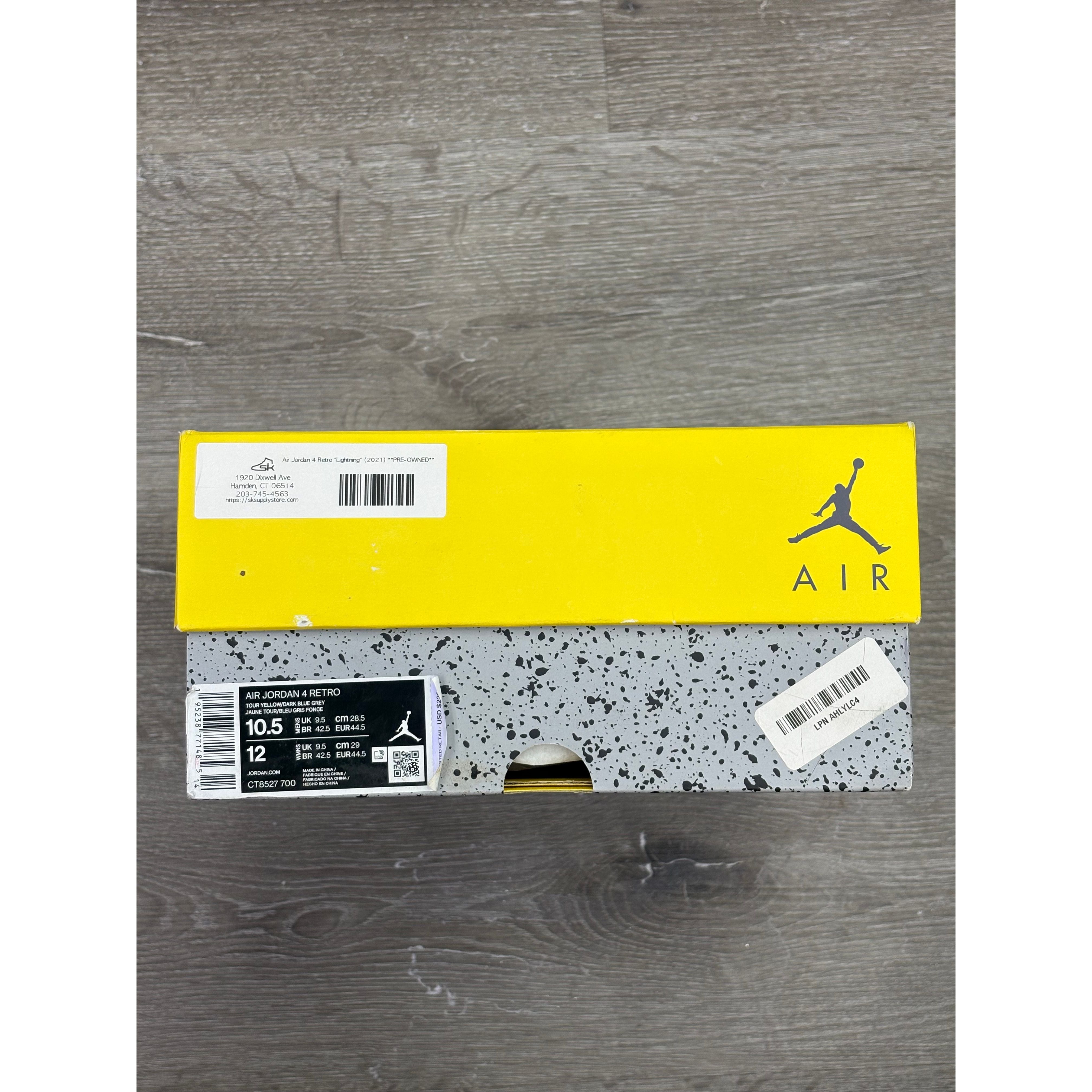 Air Jordan 4 Retro "Lightning" (2021) **PRE-OWNED**