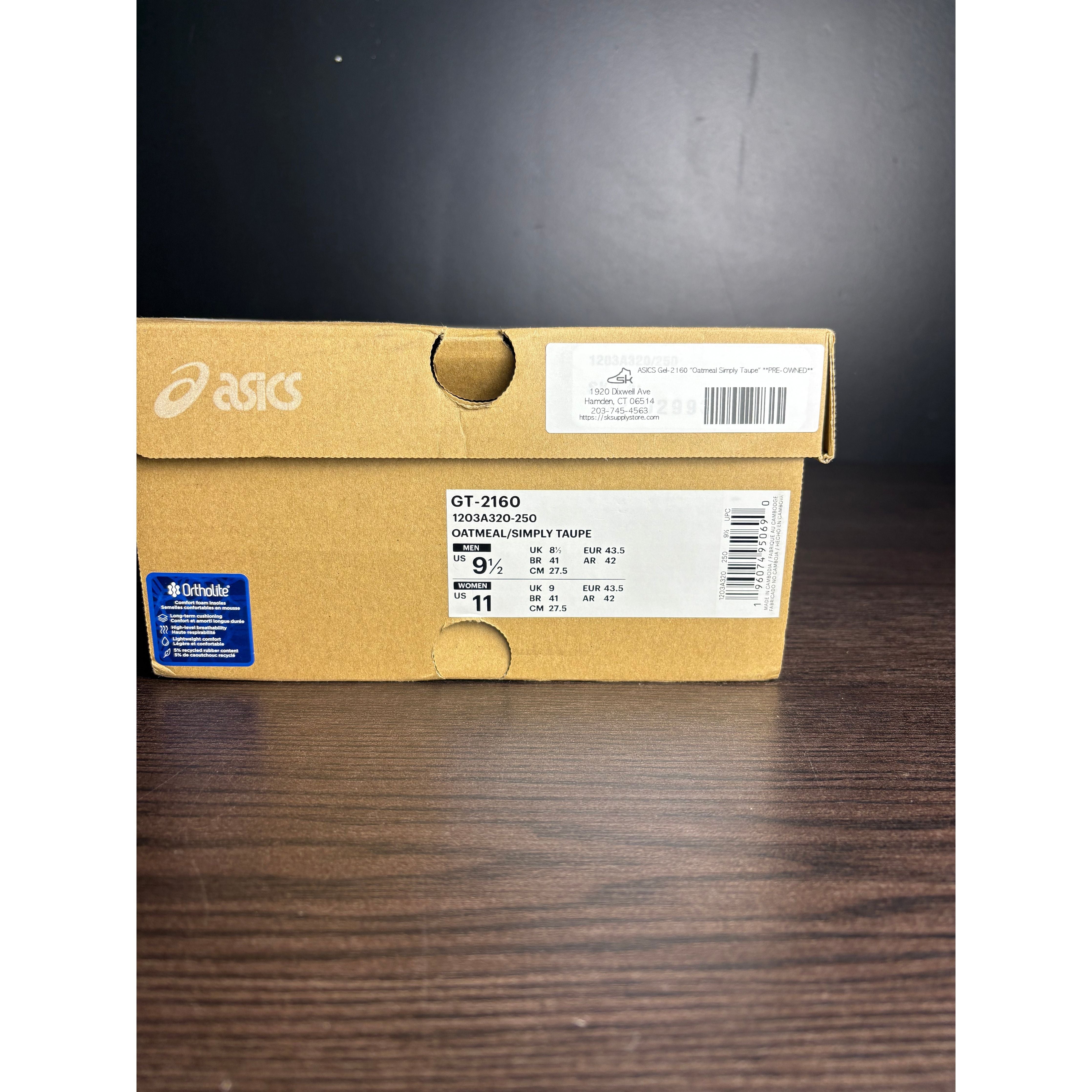 ASICS Gel-2160 "Oatmeal Simply Taupe" **PRE-OWNED**