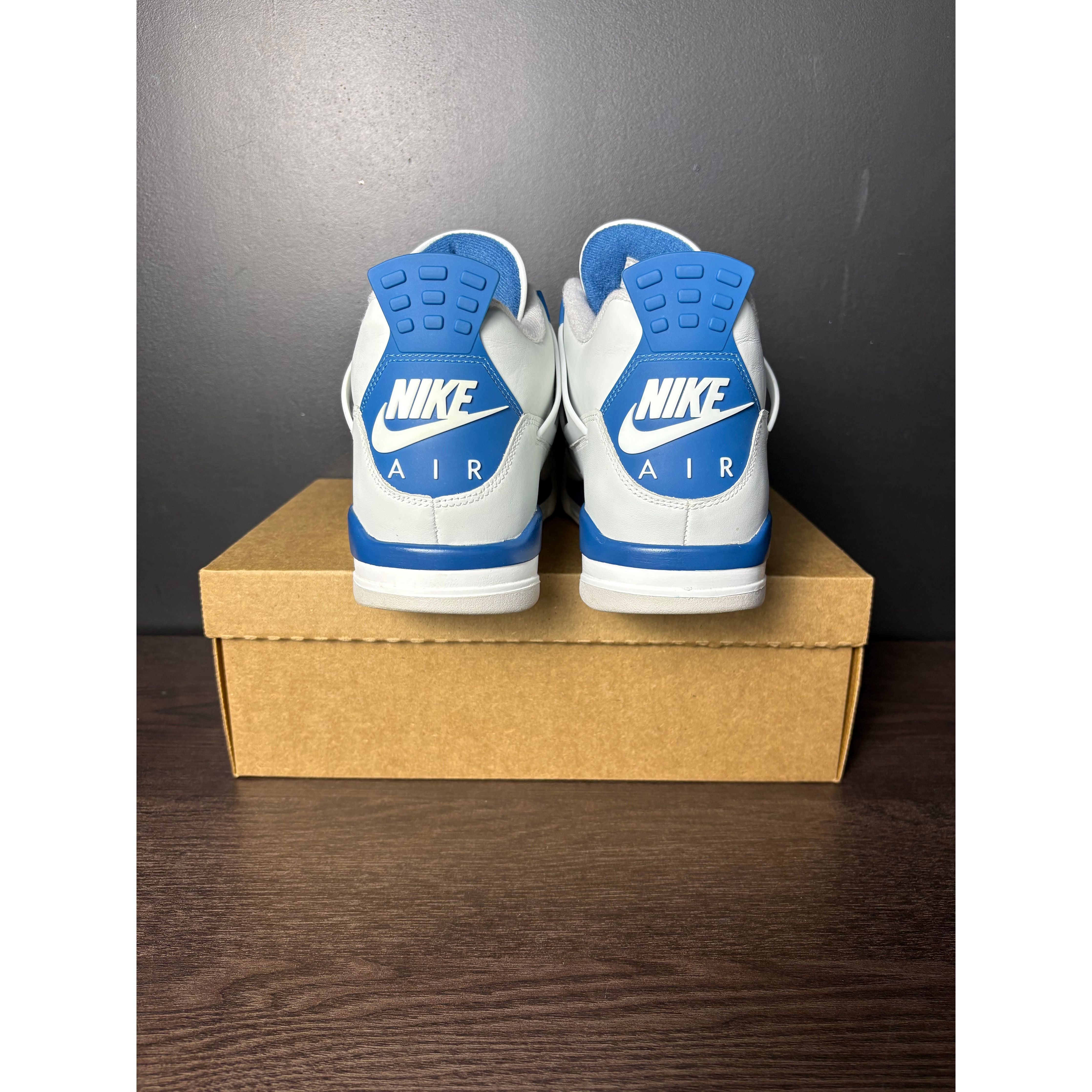 Air Jordan 4 Retro "Military Blue" (2024) **PRE-OWNED** REP. BOX