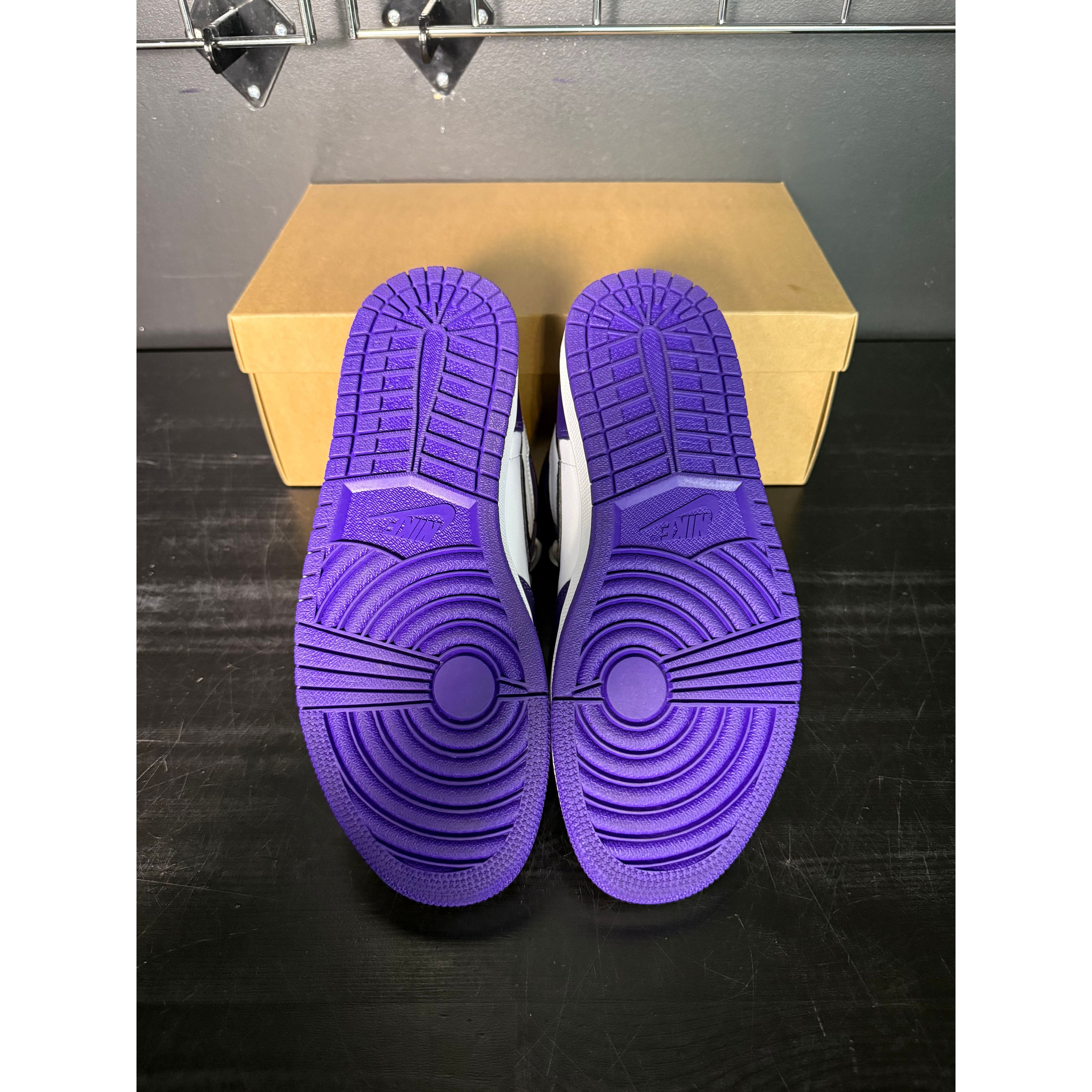 Air Jordan 1 Retro High "Court Purple" **PRE-OWNED** REP. BOX