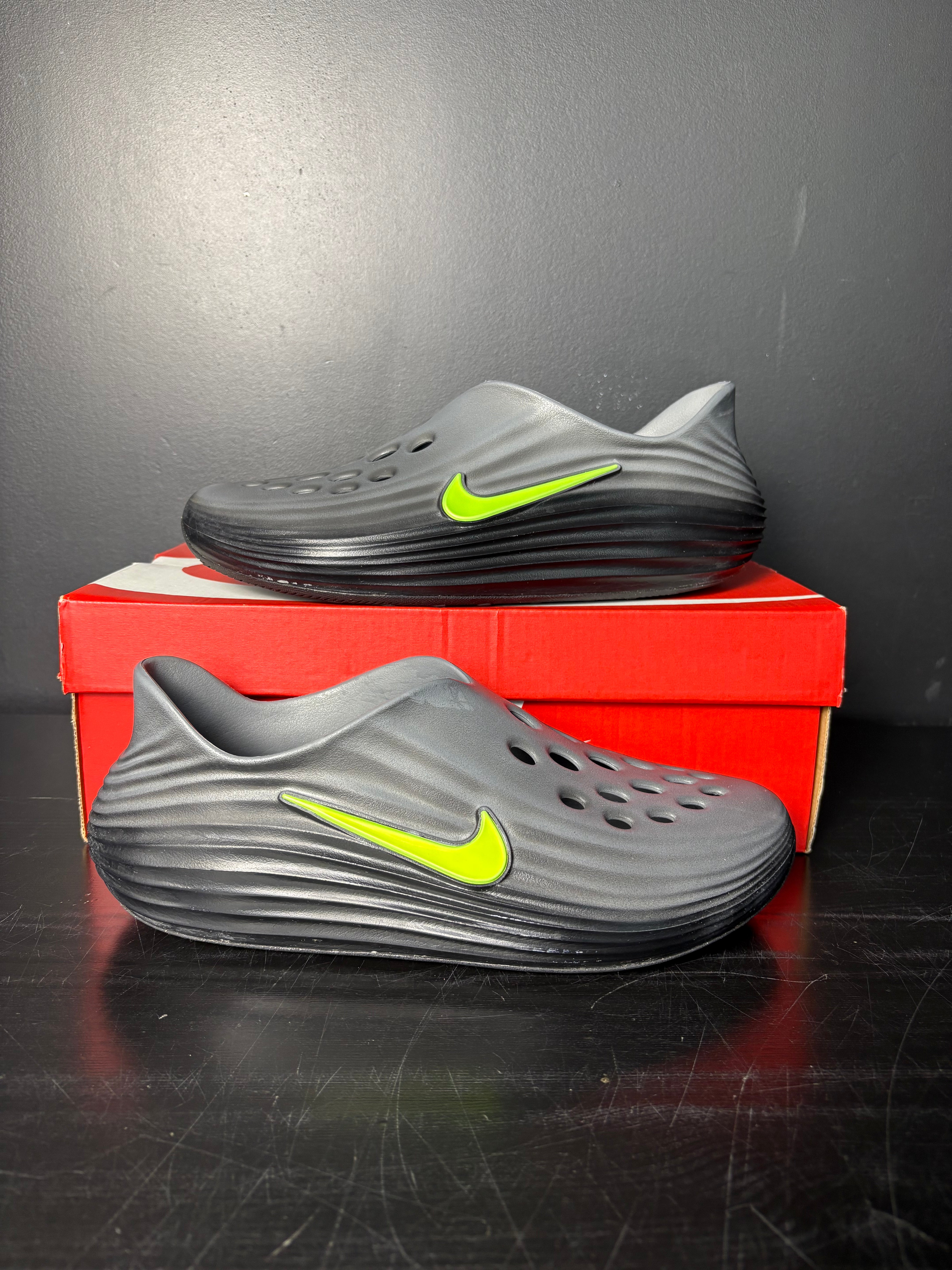 Nike ReactX Rejuven8 "Black Cool Grey Volt" **PRE-OWNED**