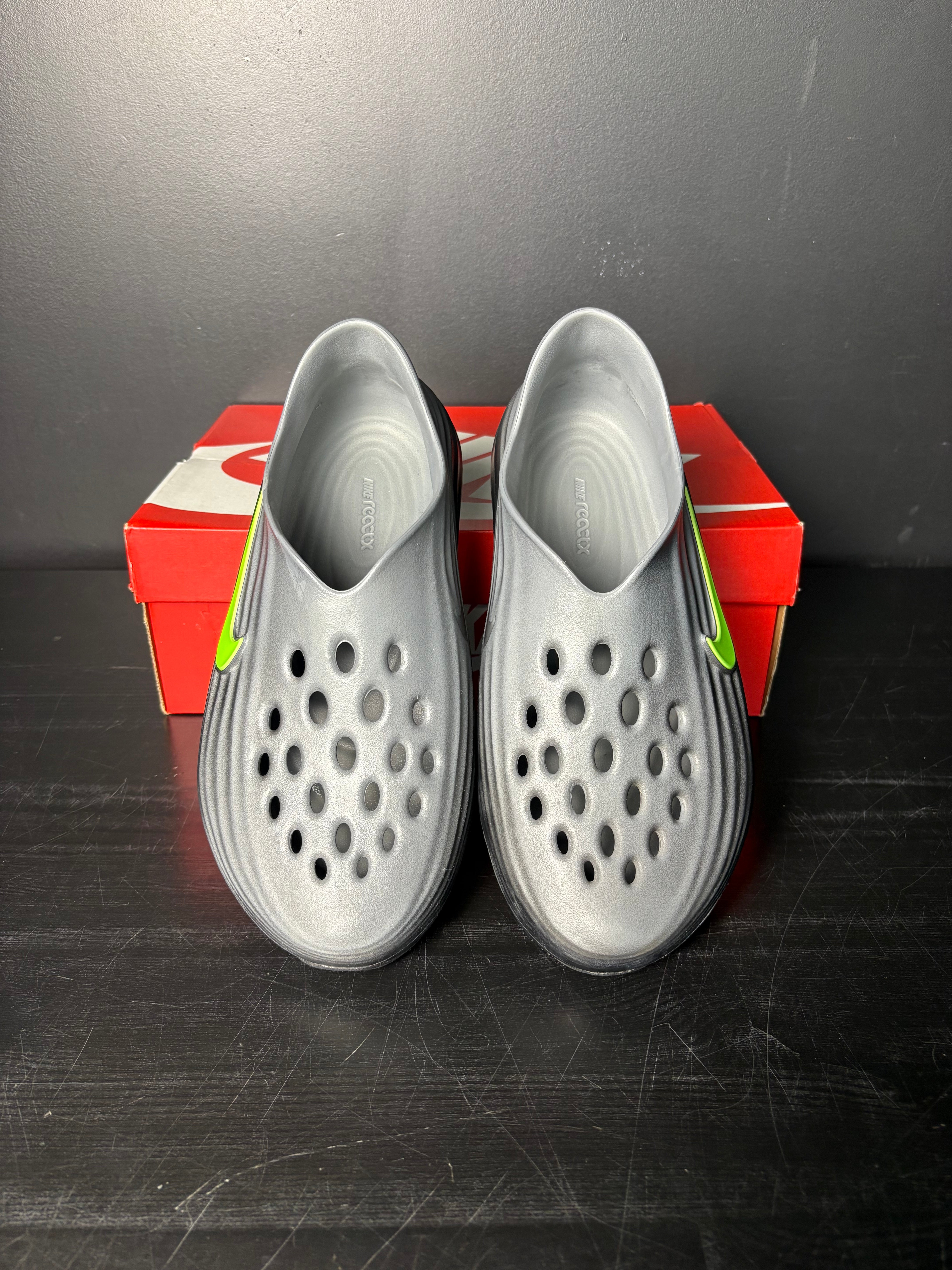 Nike ReactX Rejuven8 "Black Cool Grey Volt" **PRE-OWNED**