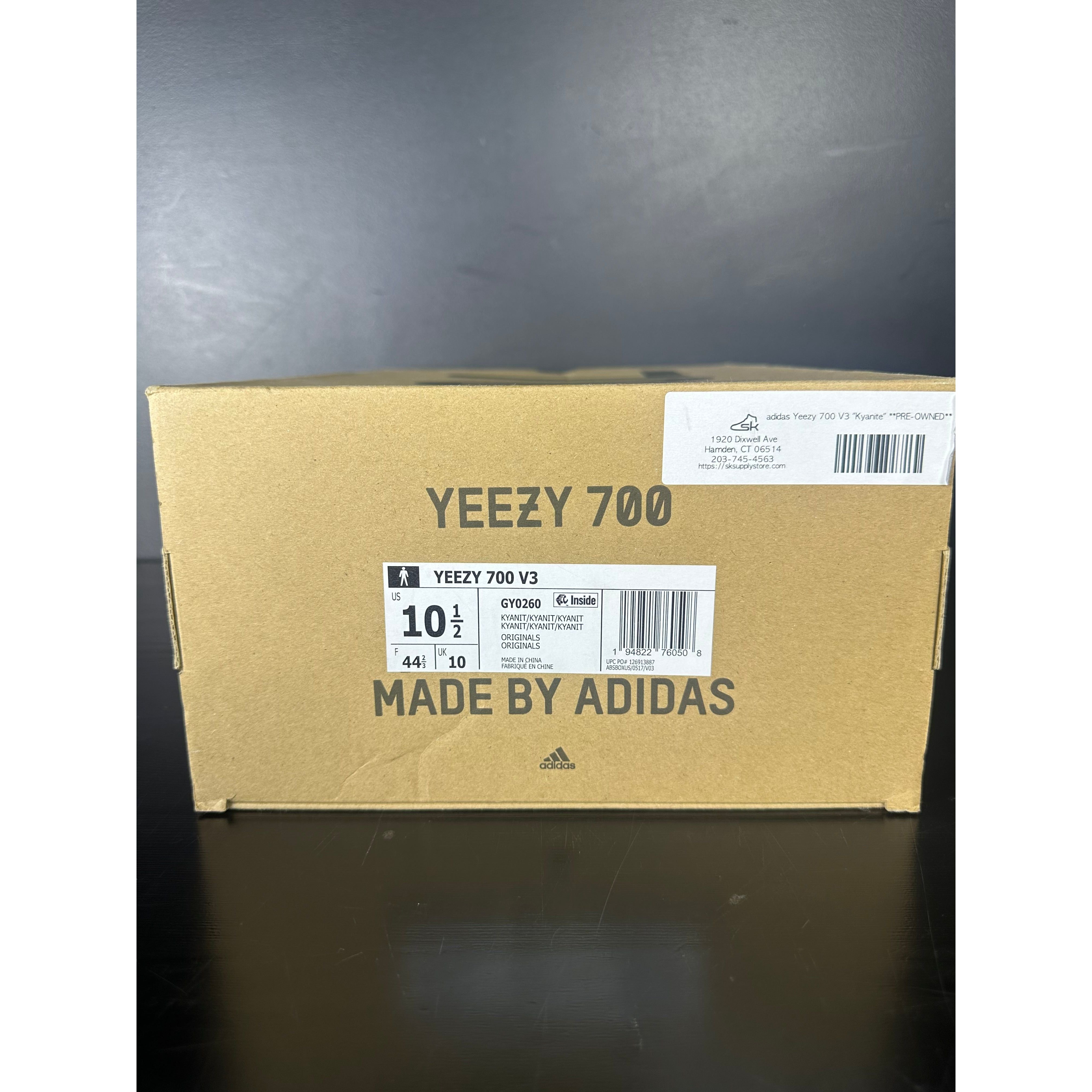 adidas Yeezy 700 V3 "Kyanite" **PRE-OWNED** REP. BOX (NO INSOLES)