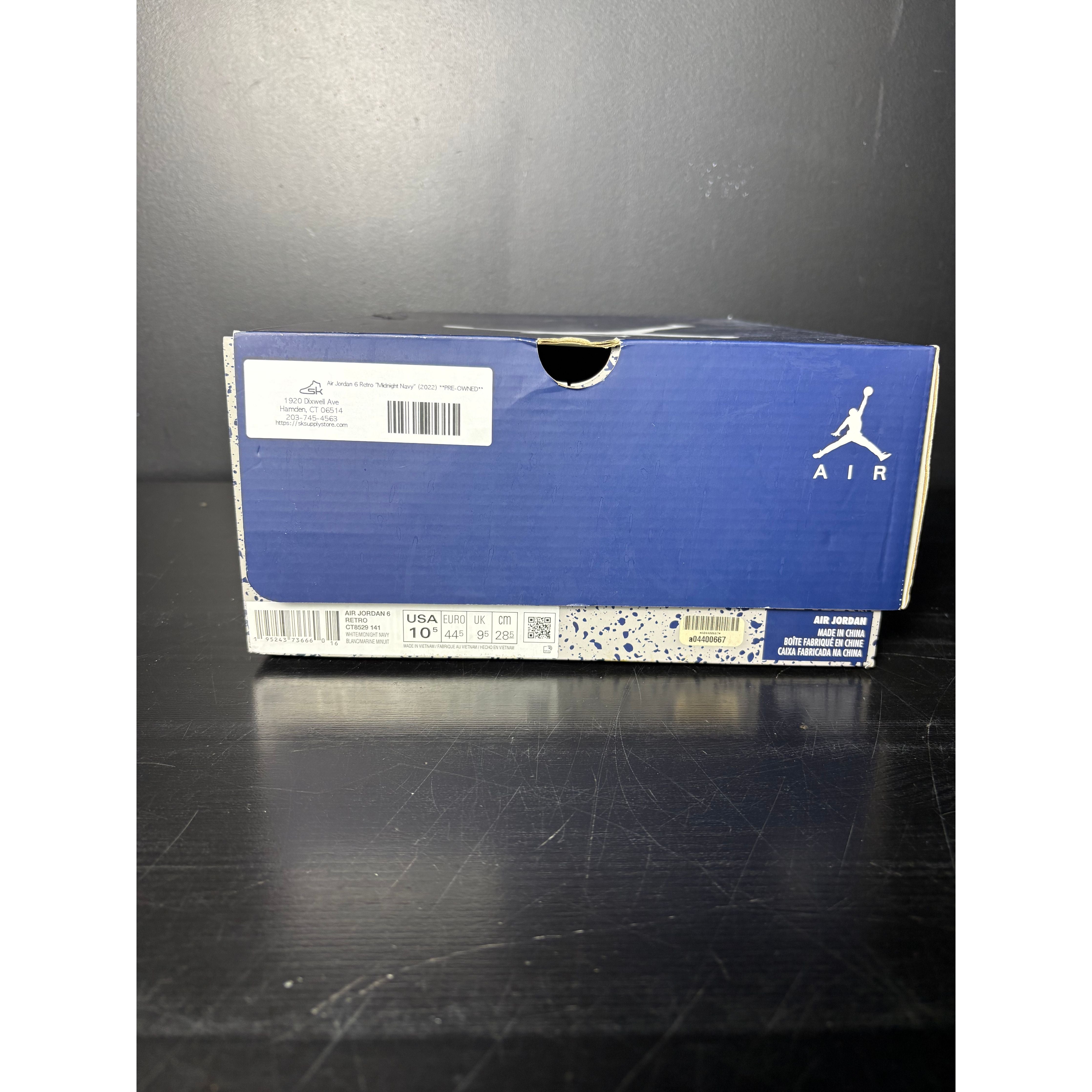 Air Jordan 6 Retro "Midnight Navy" (2022) **PRE-OWNED**