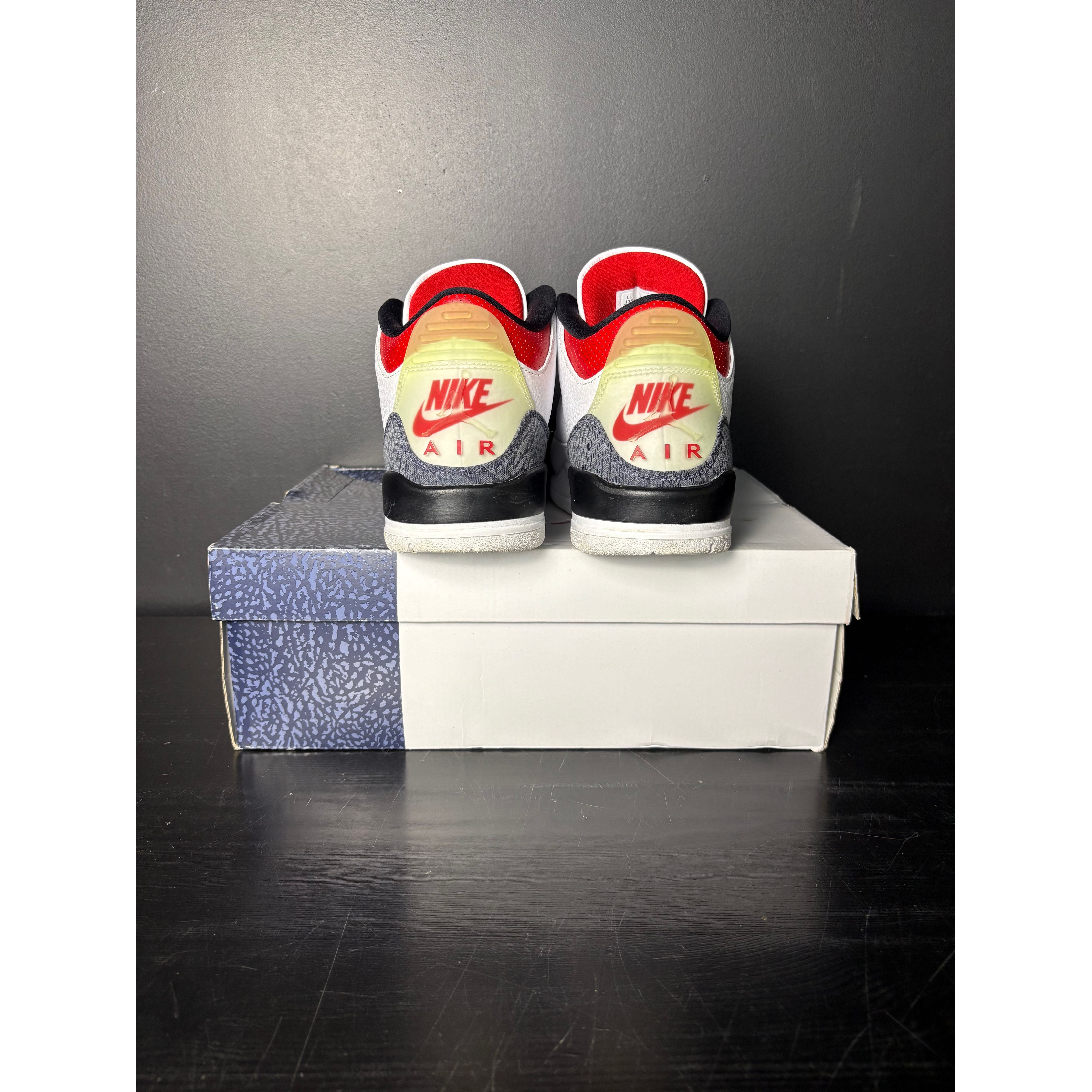 Air Jordan 3 Retro SE "Fire Red Denim" (2020) **PRE-OWNED**